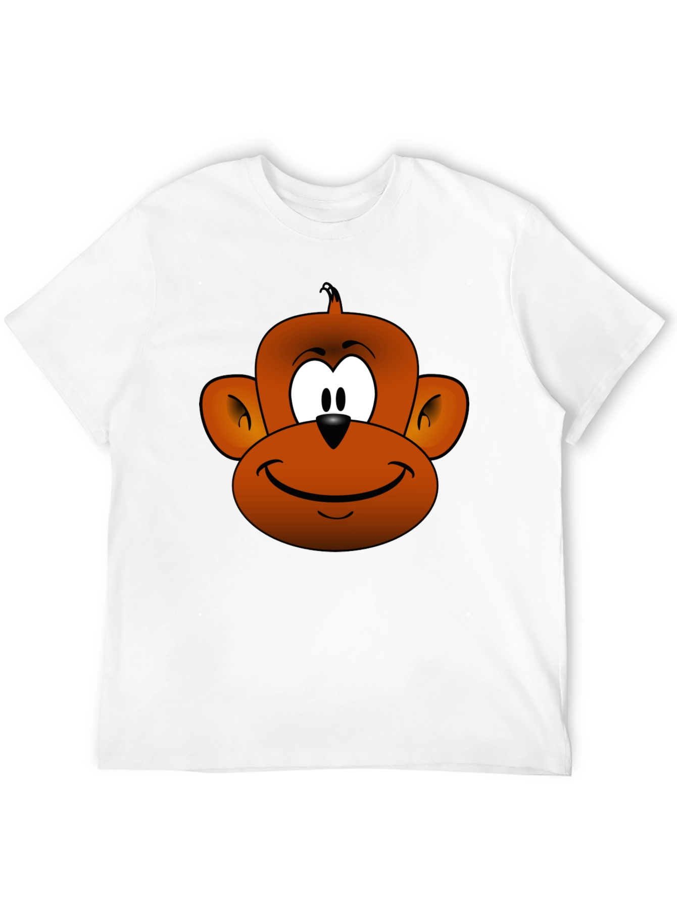 Cartoon Monkey Graphic Tee - Fun Novelty T-Shirt