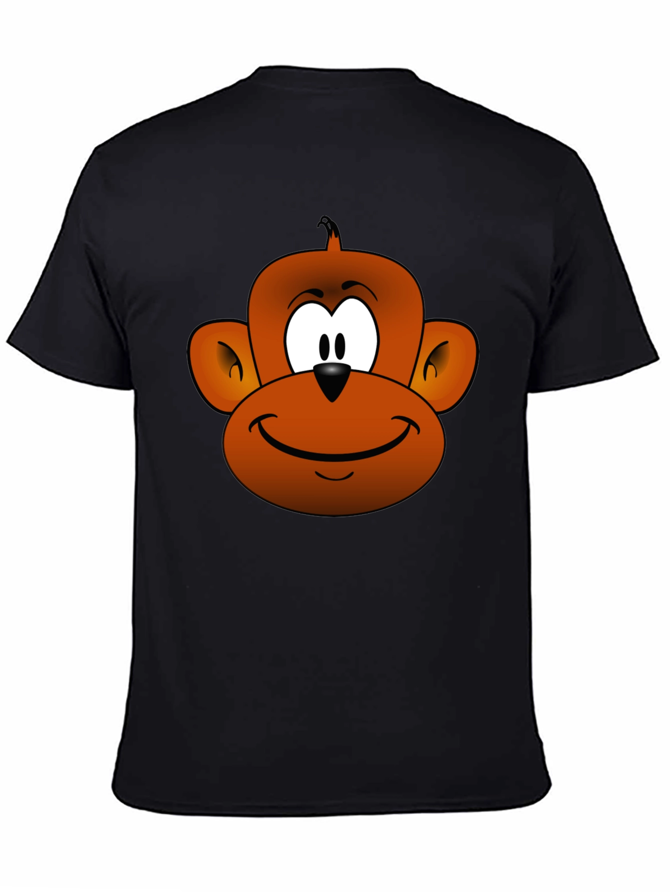 Cartoon Monkey Graphic Tee - Fun Novelty T-Shirt