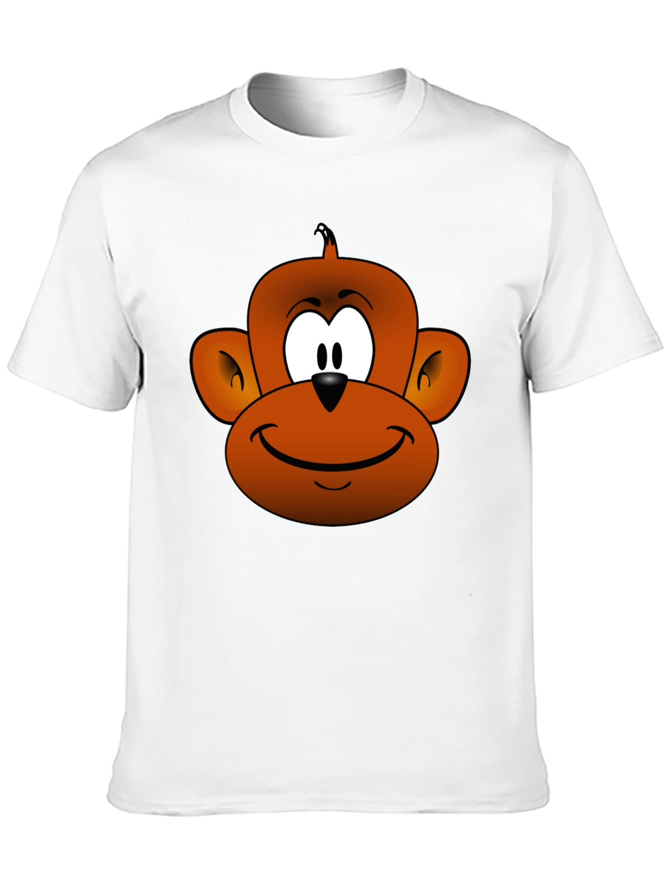 Cartoon Monkey Graphic Tee - Fun Novelty T-Shirt