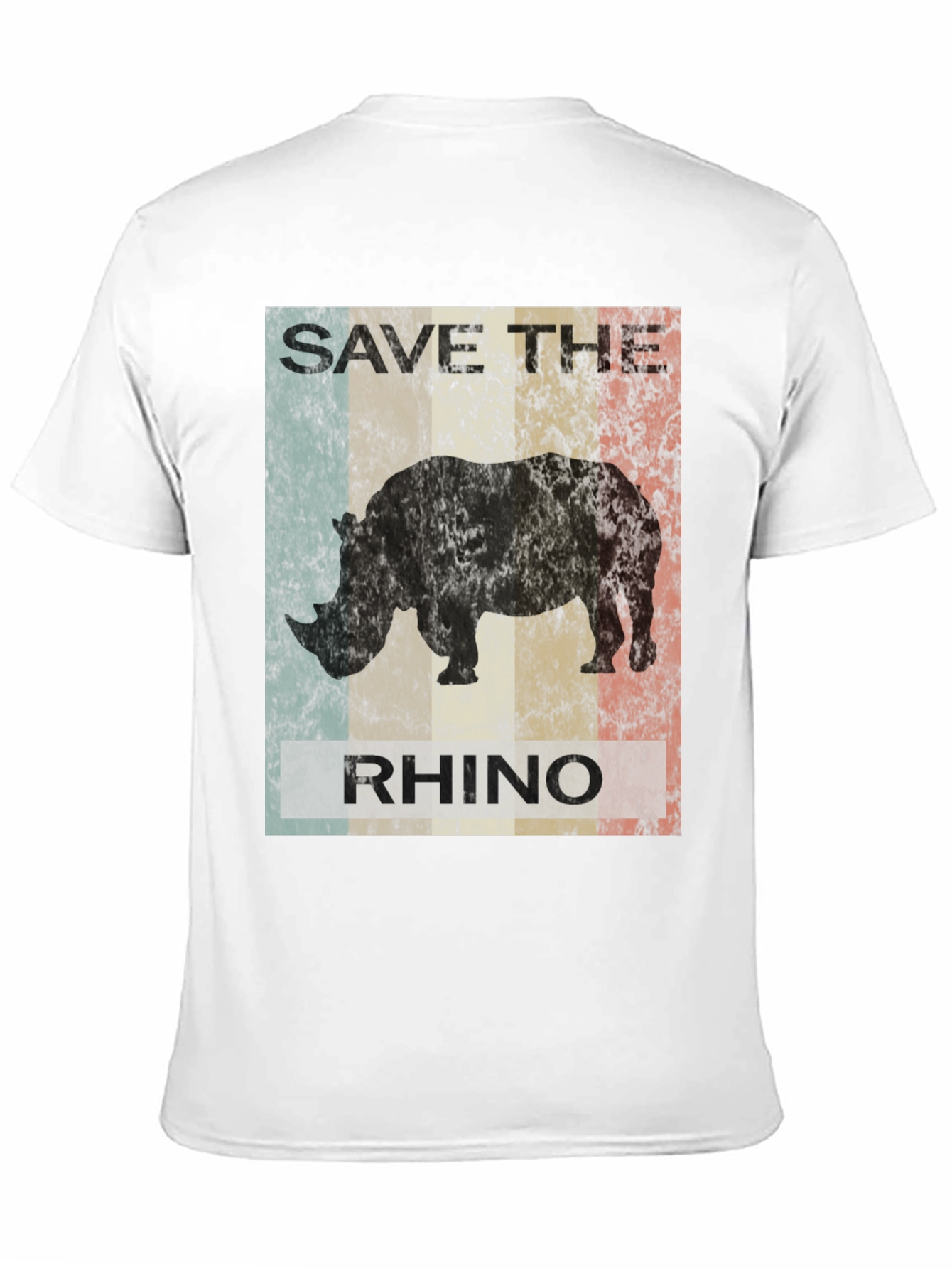 Save The Rhino Graphic Tee - Black