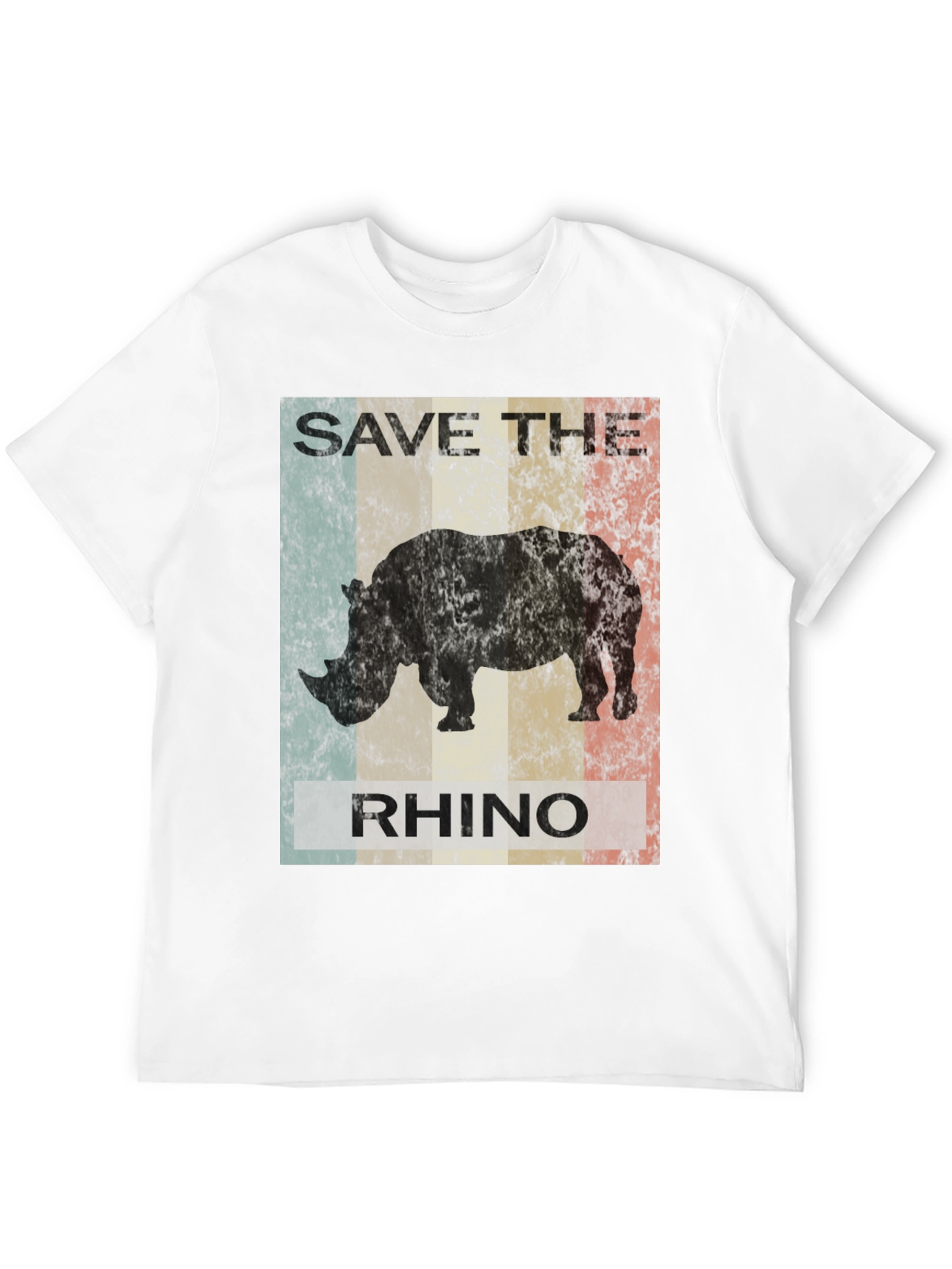 Save The Rhino Graphic Tee - Black