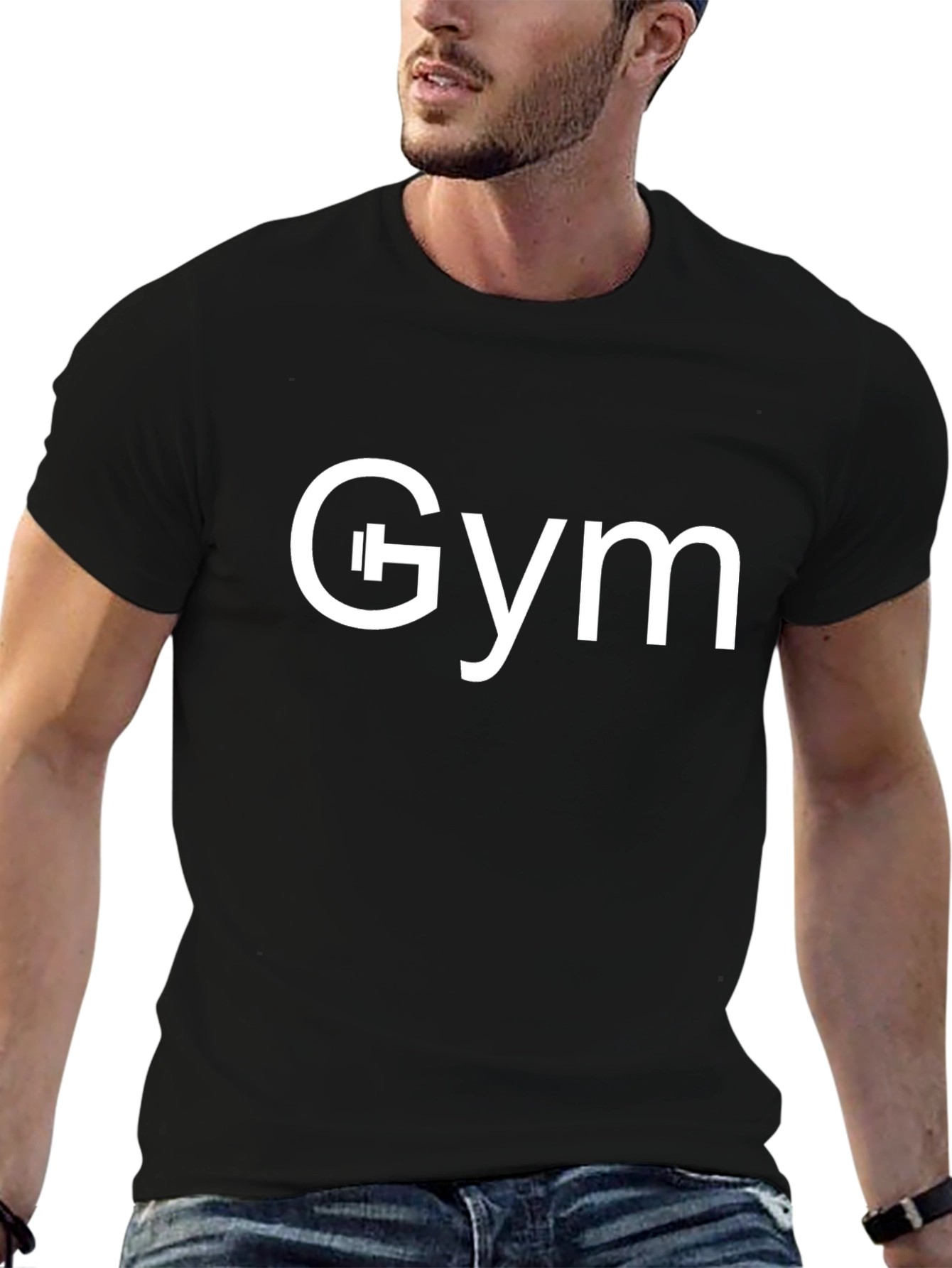 Gym Graphic Black T-Shirt - Fitness Apparel
