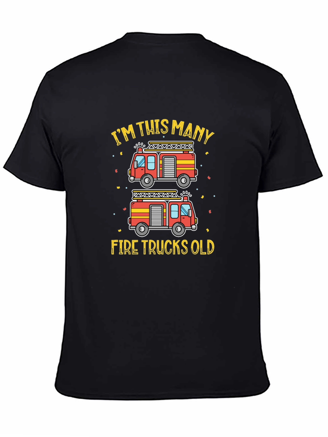 Firetruck Birthday T-Shirt - Im This Many