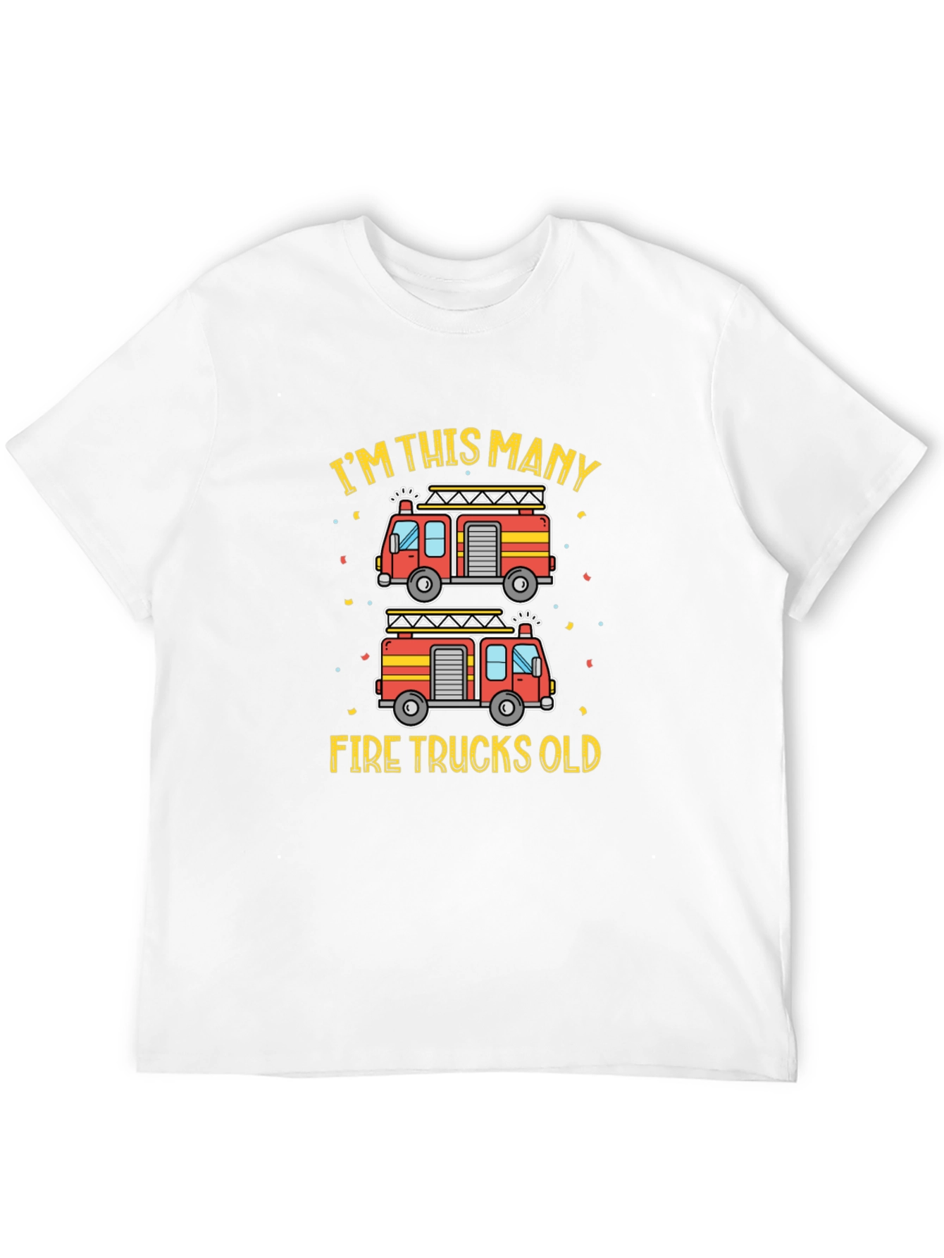 Firetruck Birthday T-Shirt - Im This Many