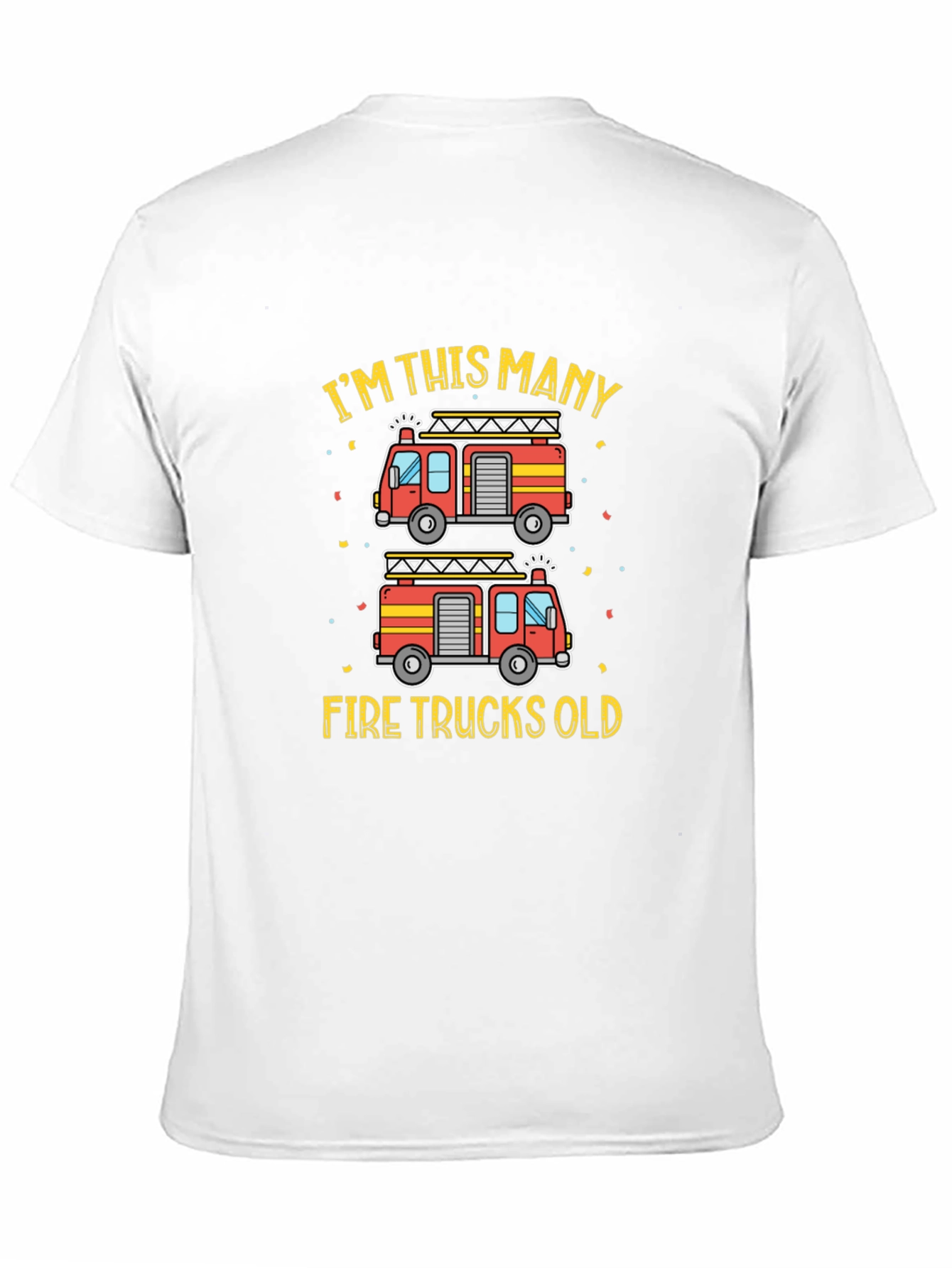 Firetruck Birthday T-Shirt - Im This Many