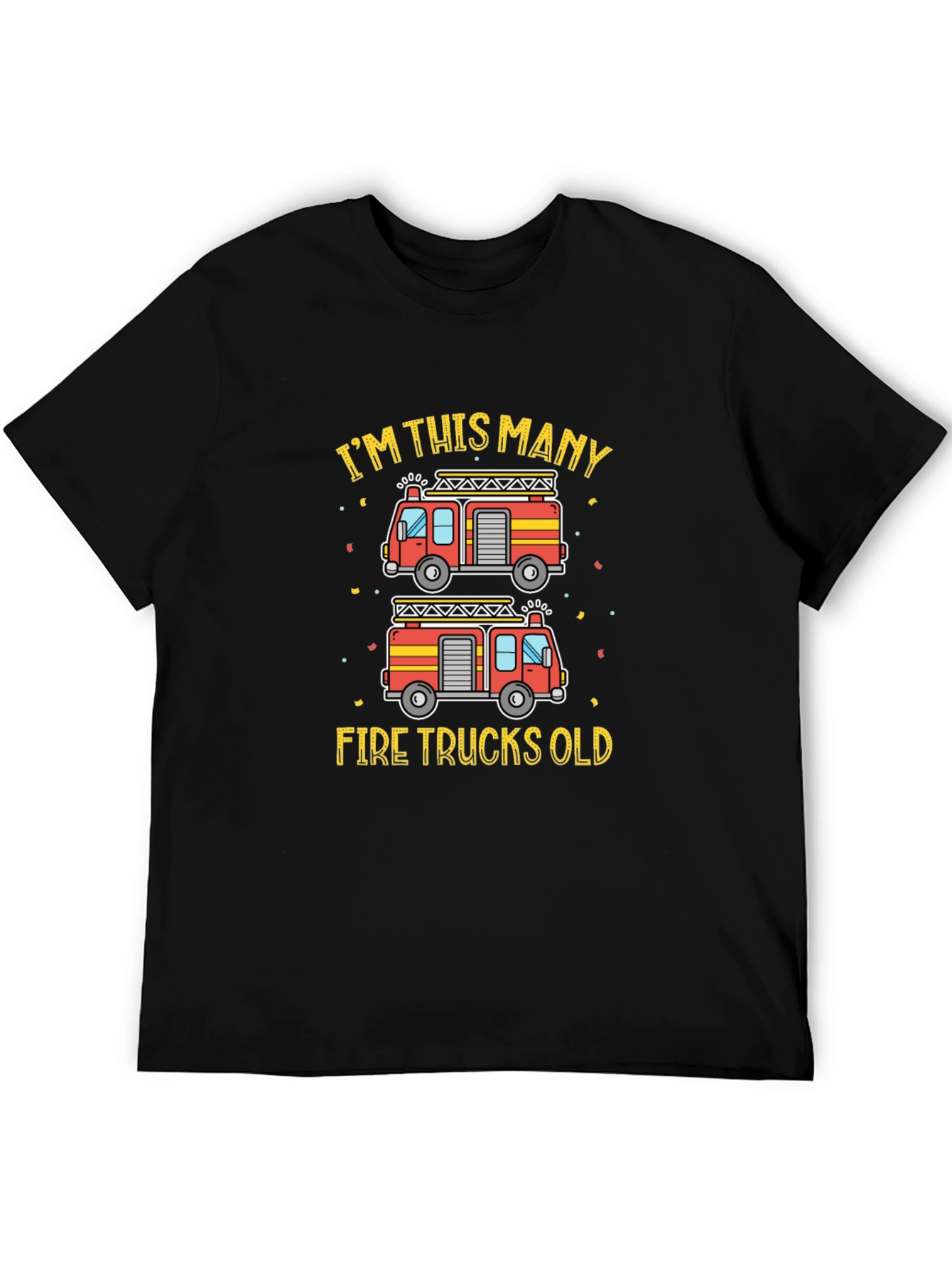 Firetruck Birthday T-Shirt - Im This Many