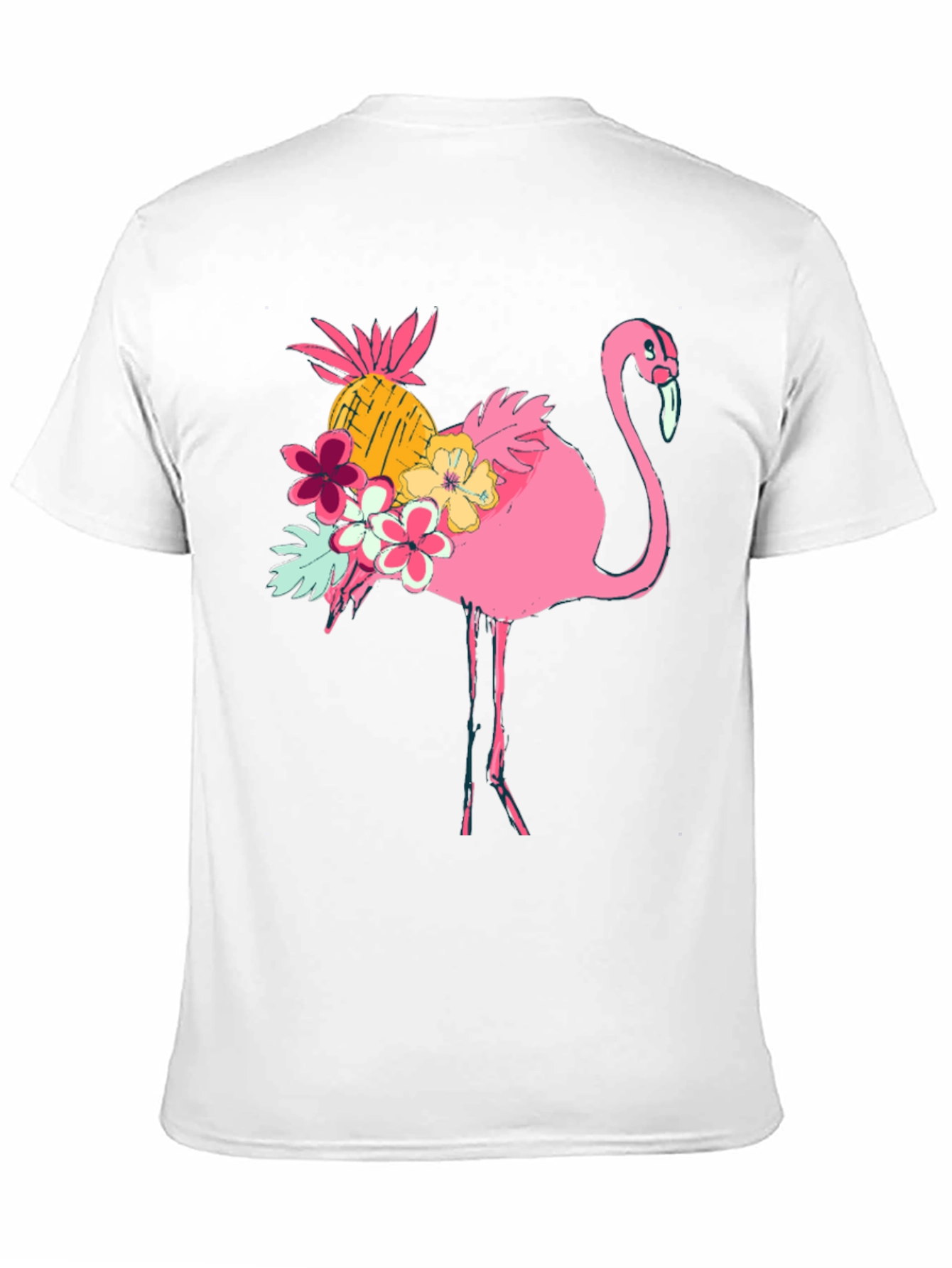 Tropical Flamingo Graphic Tee - Summer Style!
