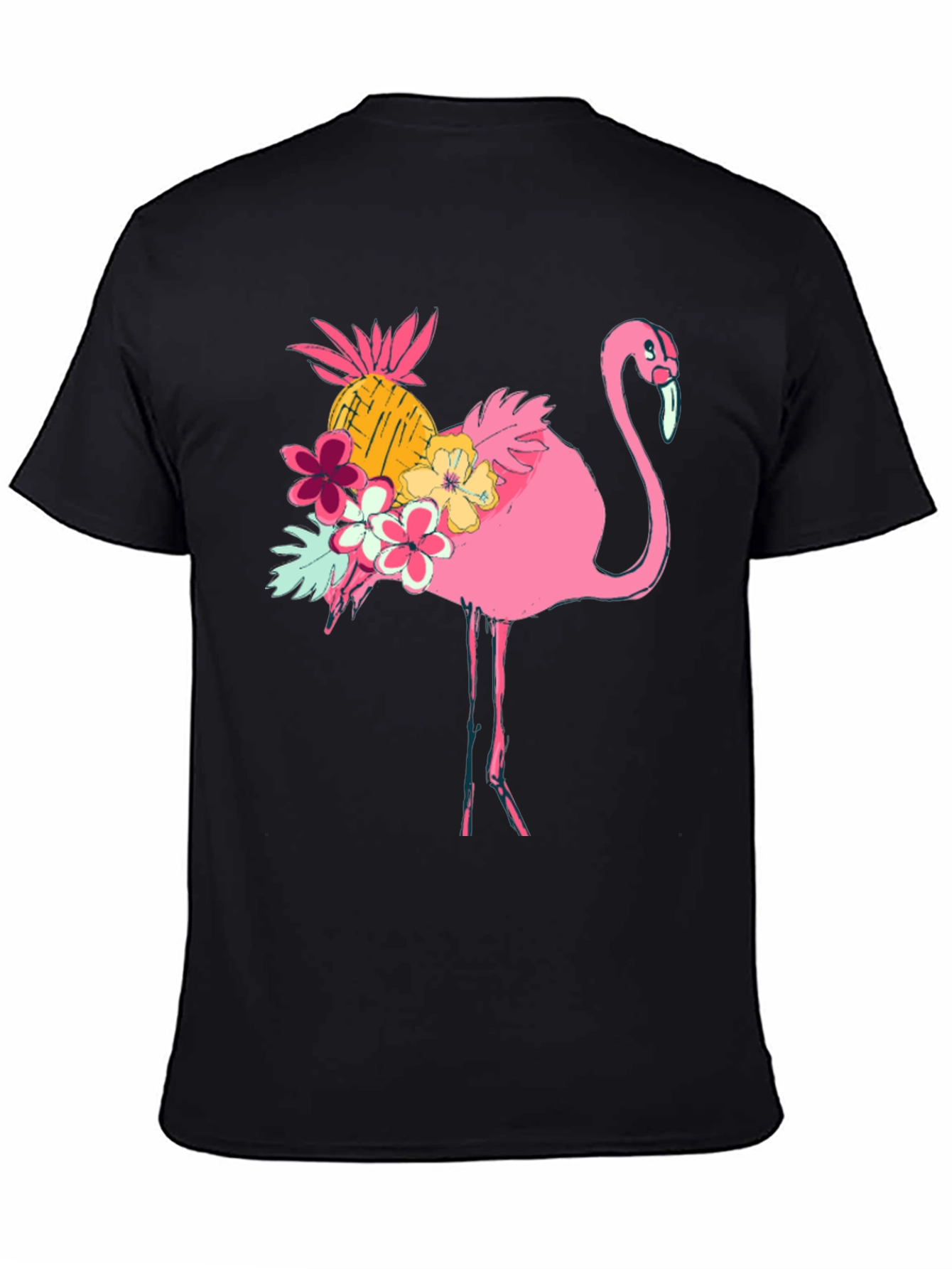 Tropical Flamingo Graphic Tee - Summer Style!