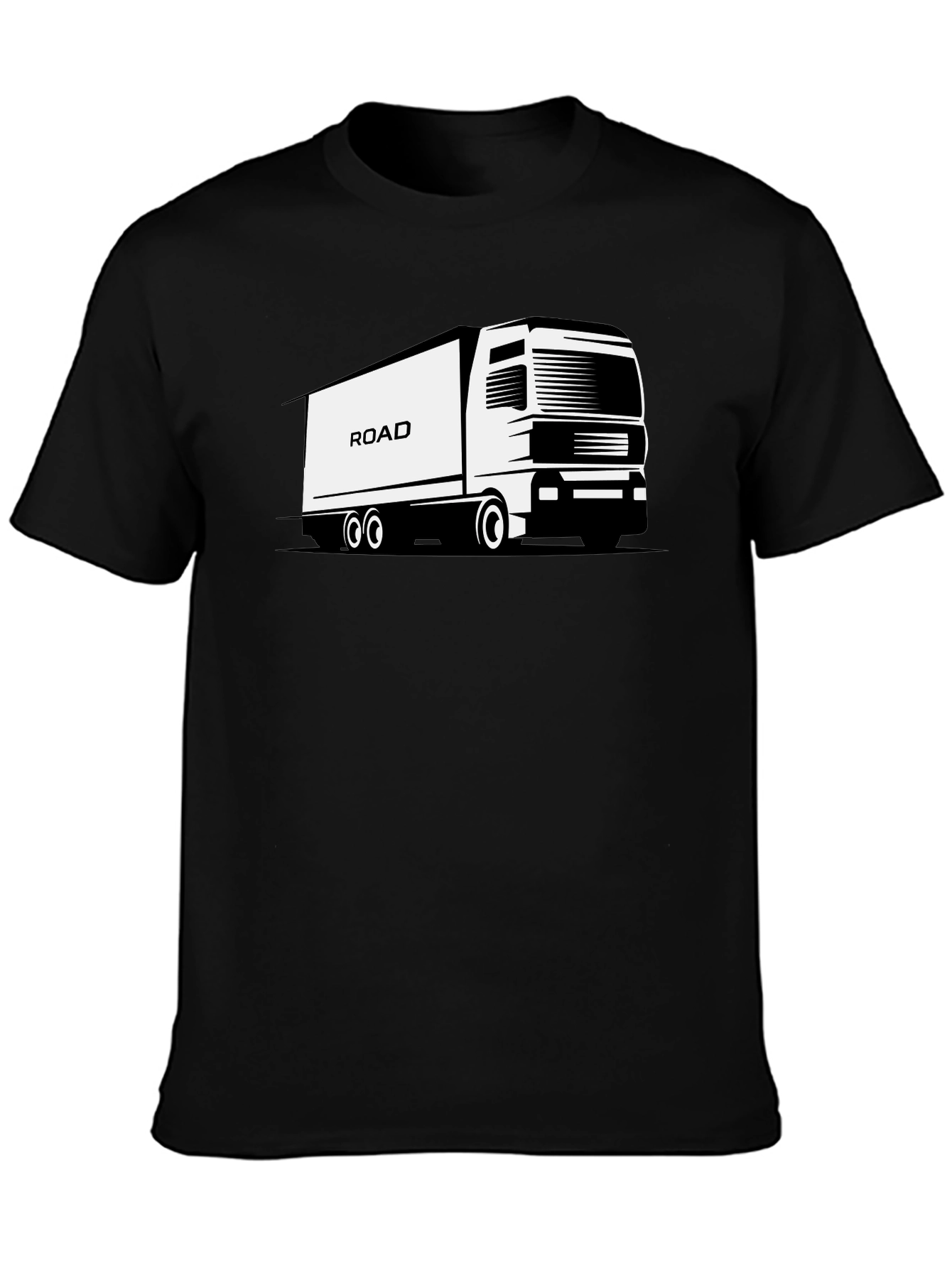 Road Truck Black T-Shirt