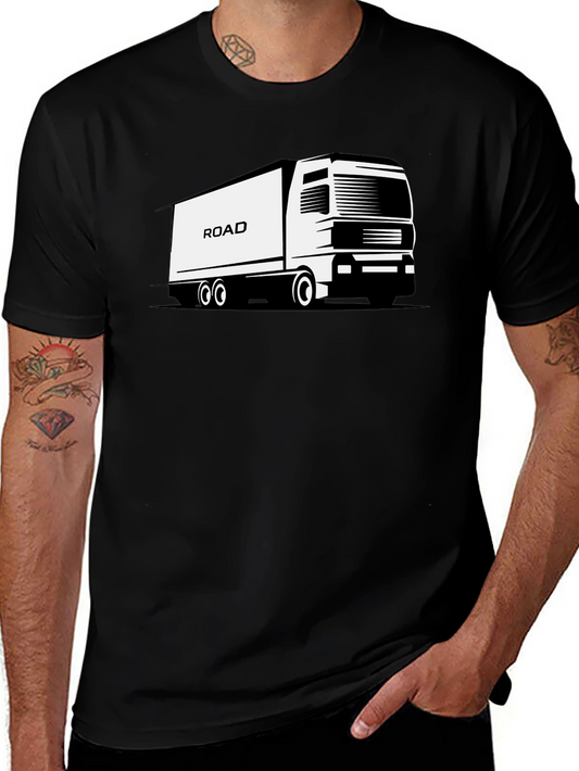 Road Truck Black T-Shirt