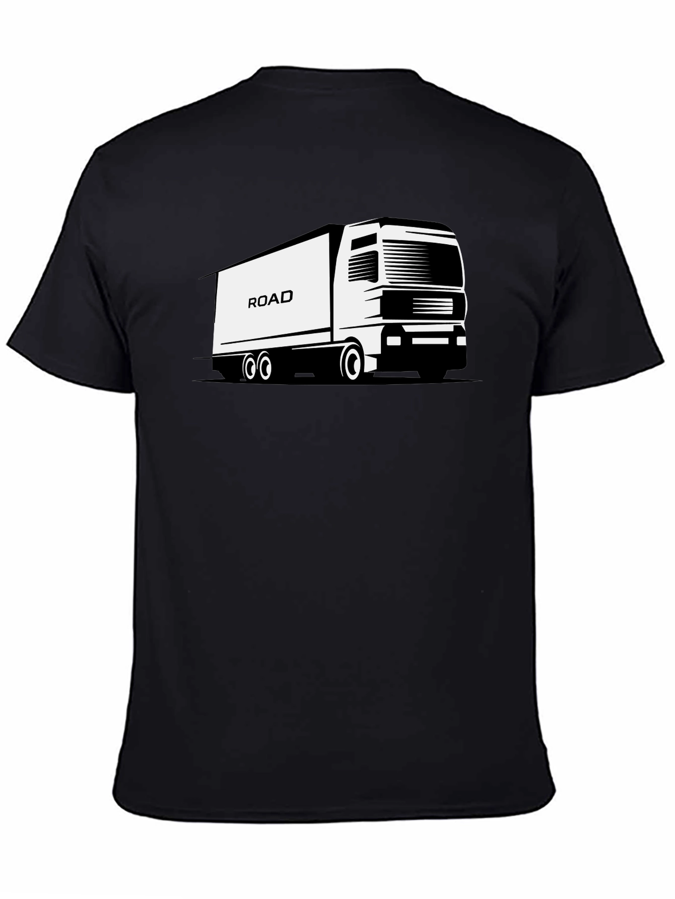 Road Truck Black T-Shirt