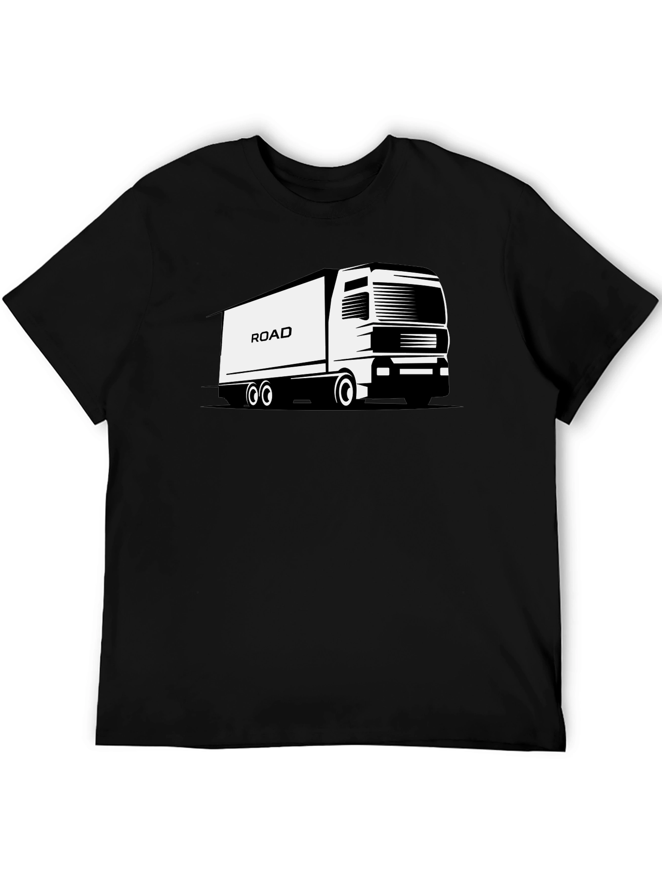 Road Truck Black T-Shirt