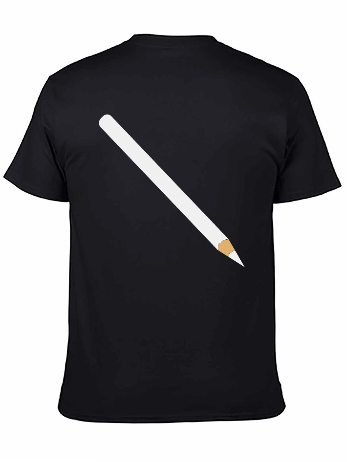 Pencil Graphic Black T-Shirt