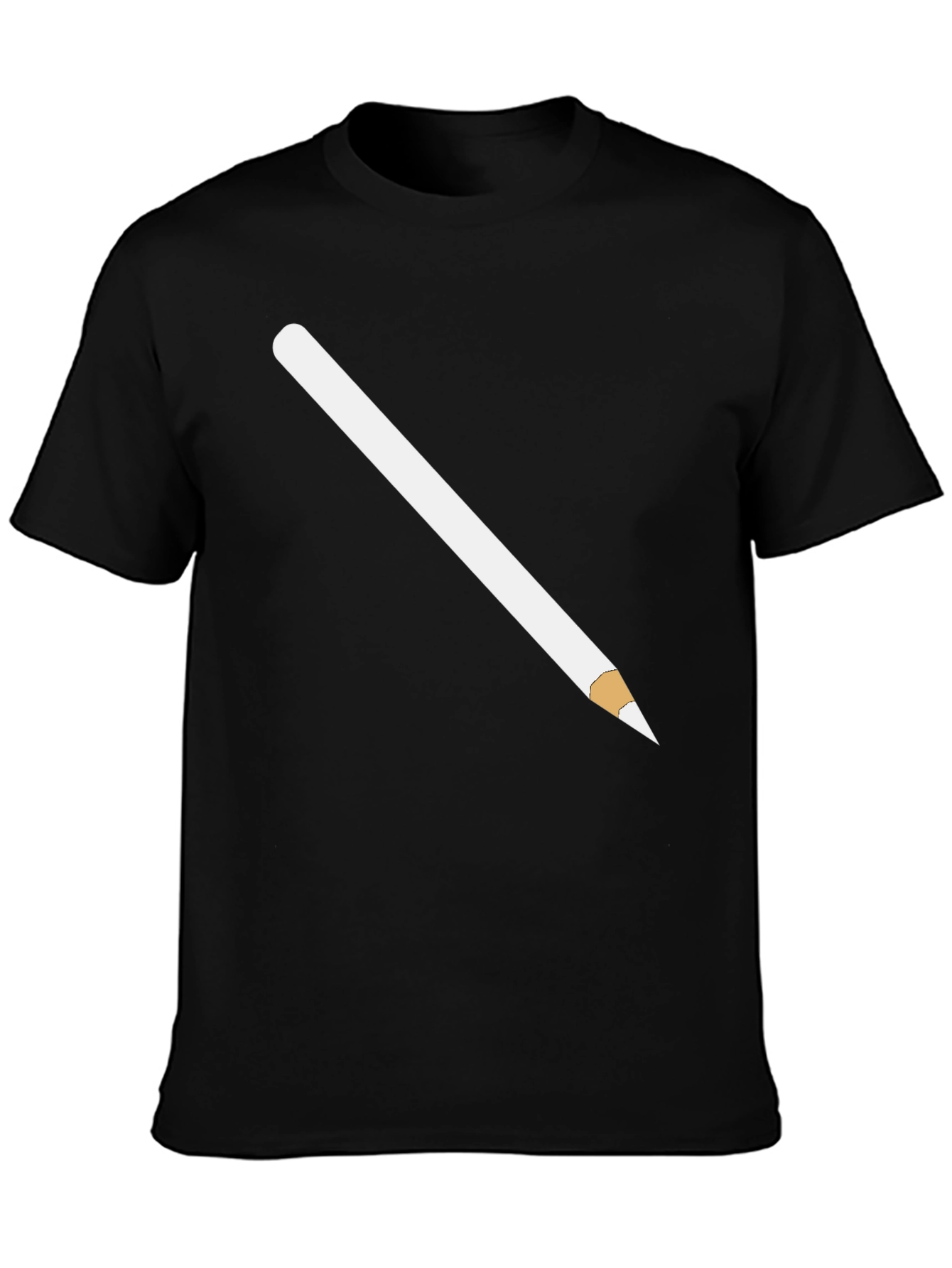 Pencil Graphic Black T-Shirt