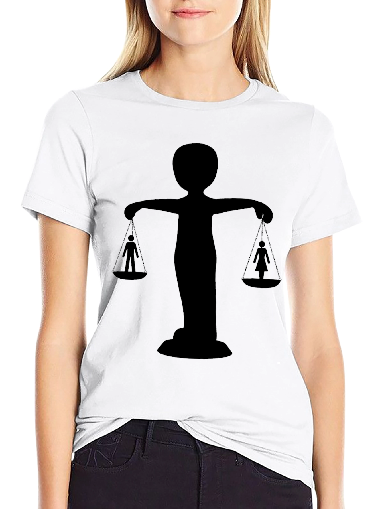 Equality T-Shirt - Black Silhouette Design
