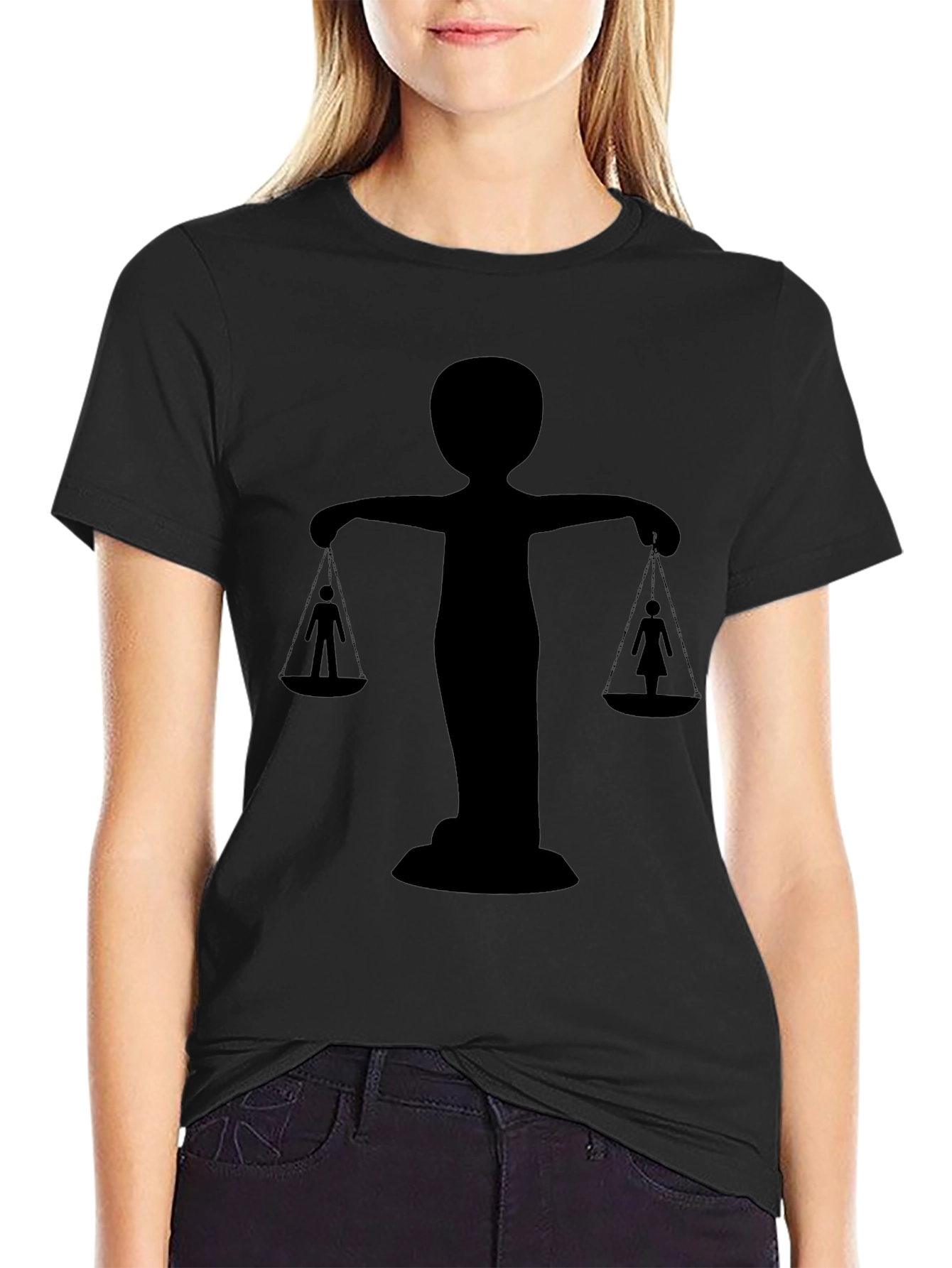Equality T-Shirt - Black Silhouette Design