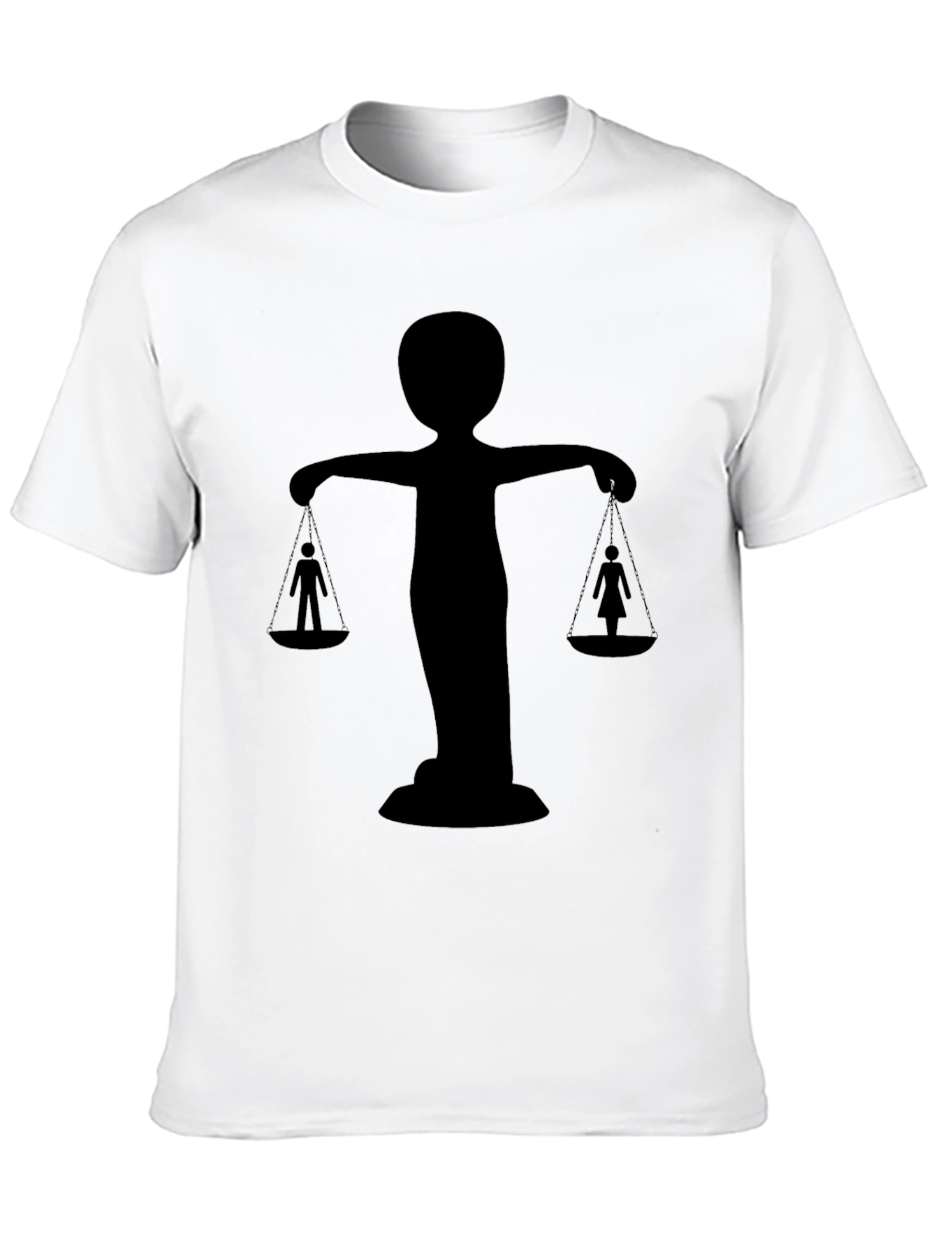 Equality T-Shirt - Black Silhouette Design