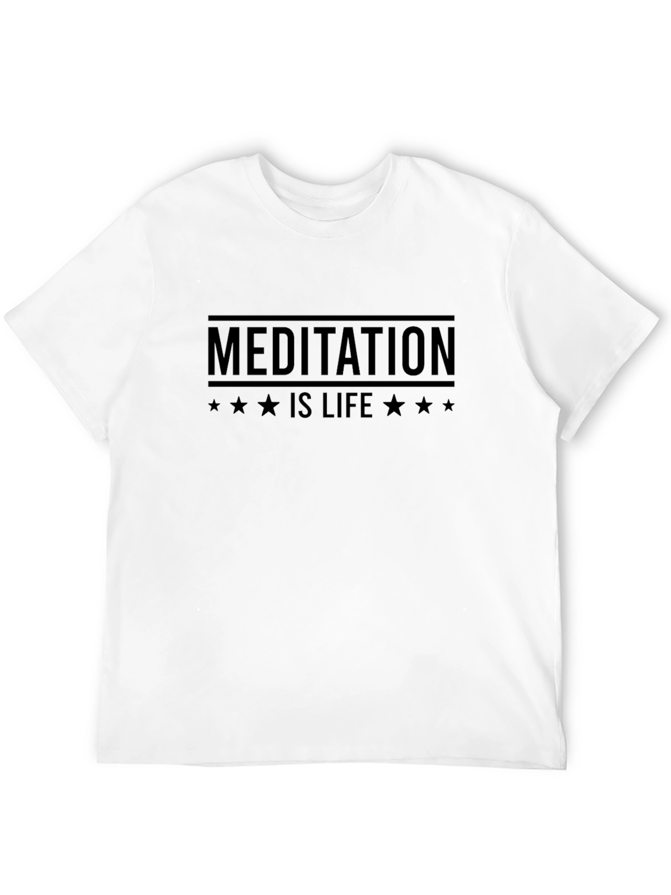 Meditation is Life T-Shirt - Black