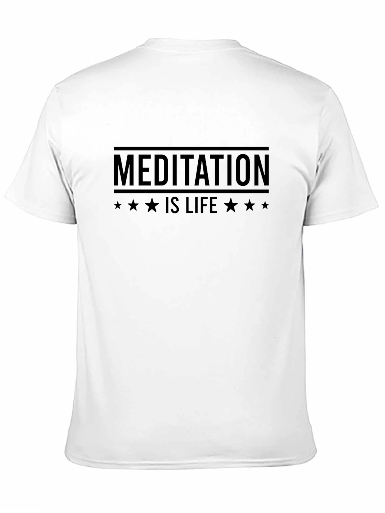 Meditation is Life T-Shirt - Black