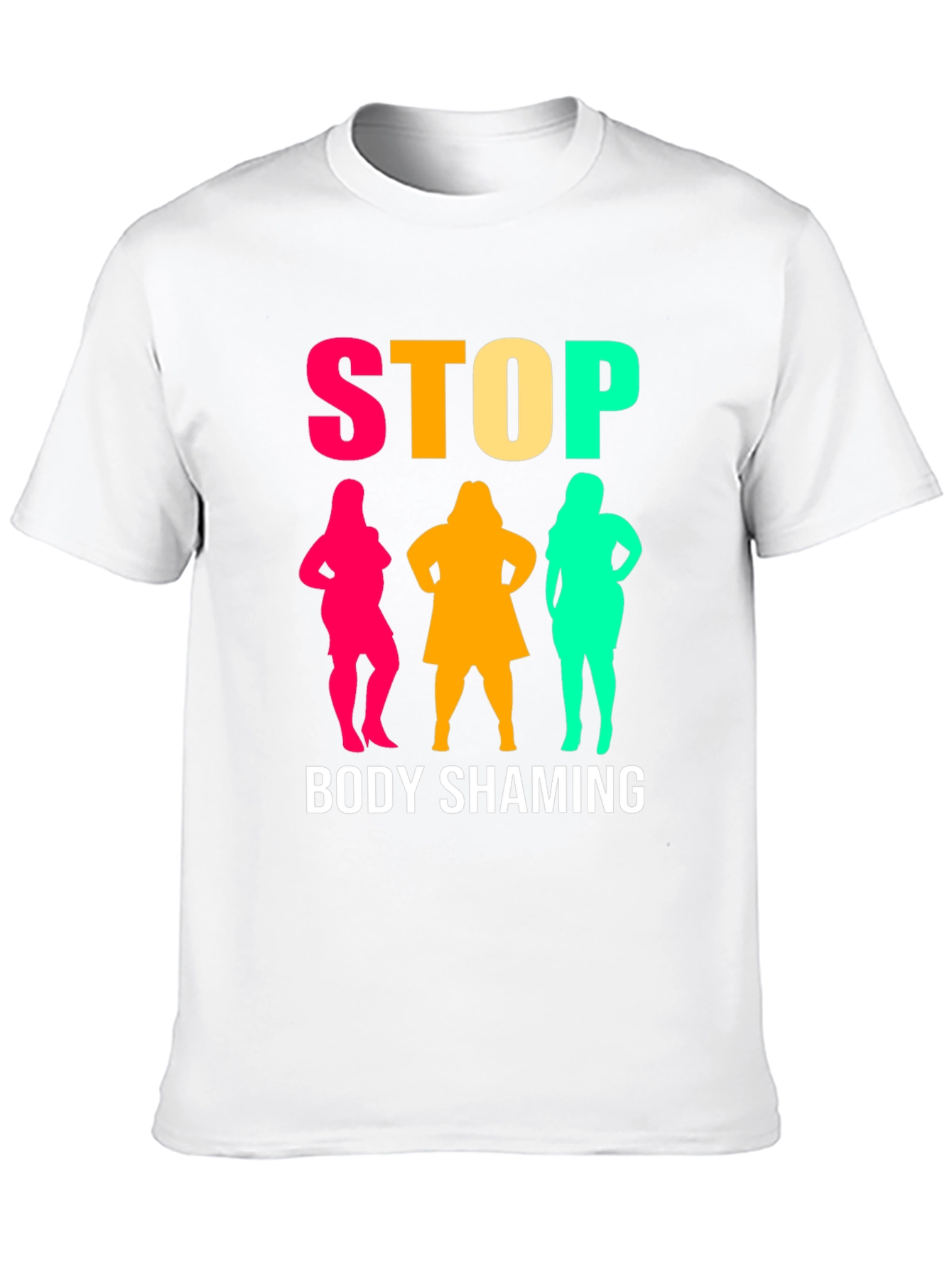 Stop Body Shaming Graphic Tee - Unisex Black T-Shirt