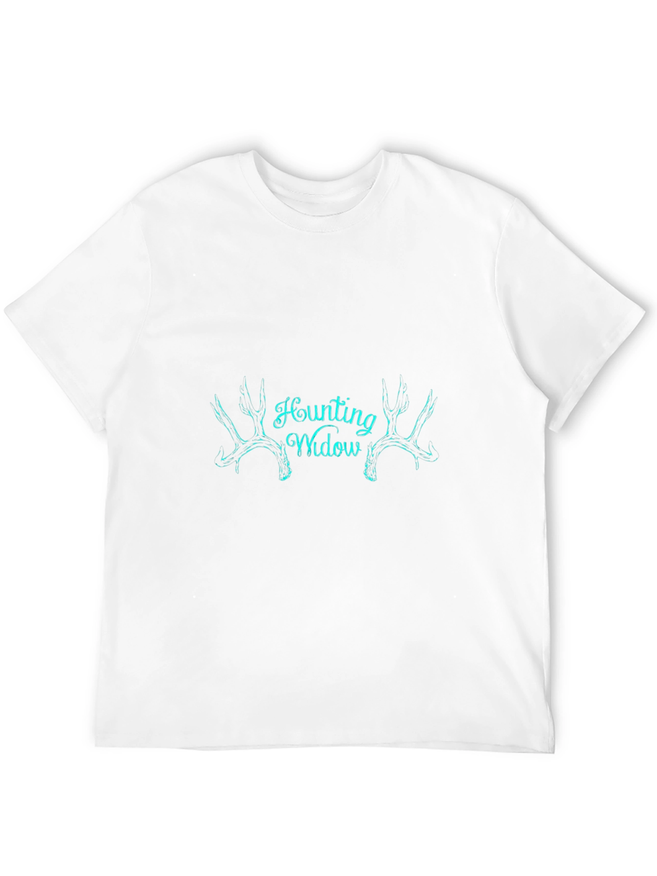 Hunting Widow Tee - Black Antler Design T-Shirt