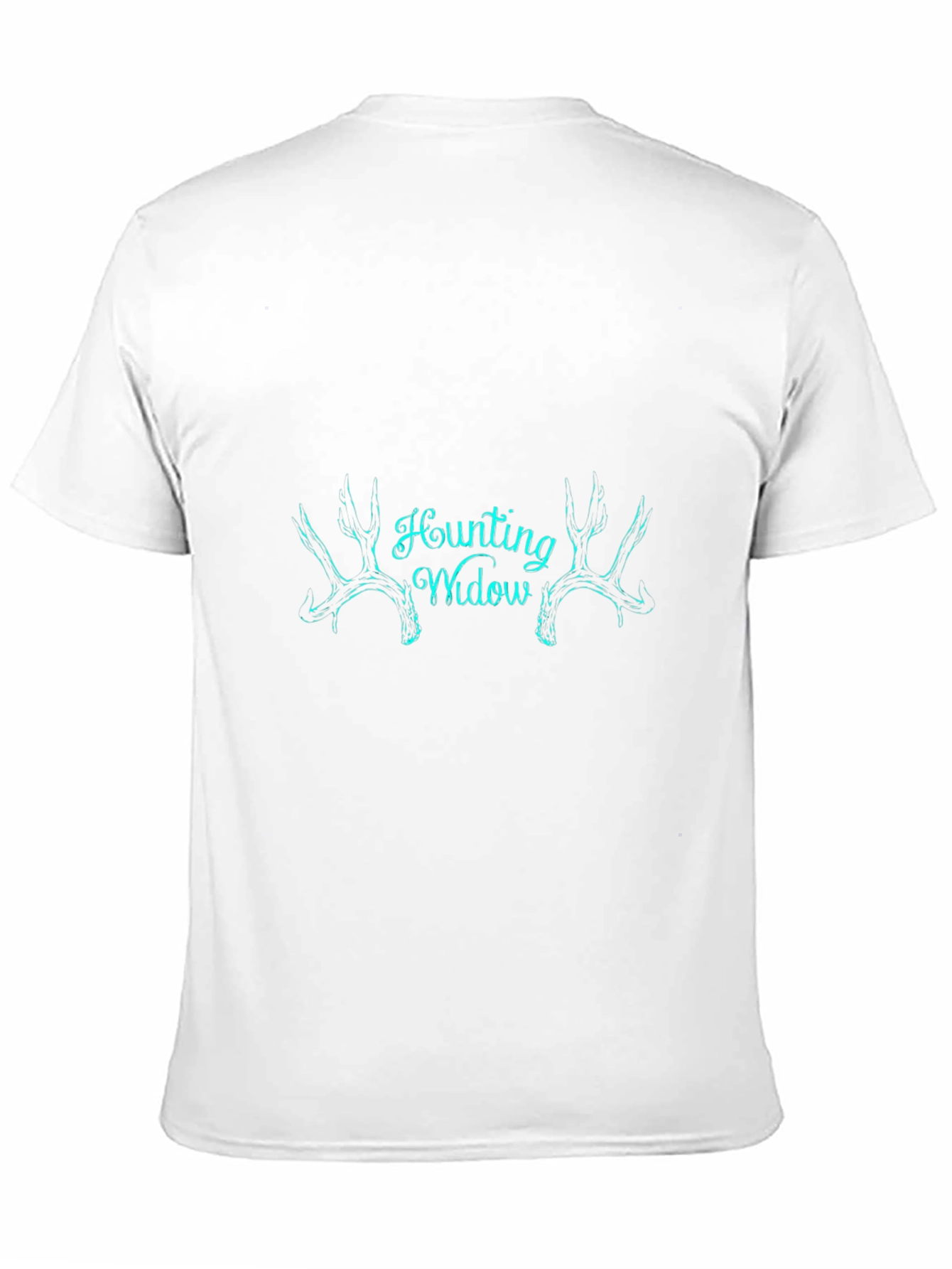 Hunting Widow Tee - Black Antler Design T-Shirt