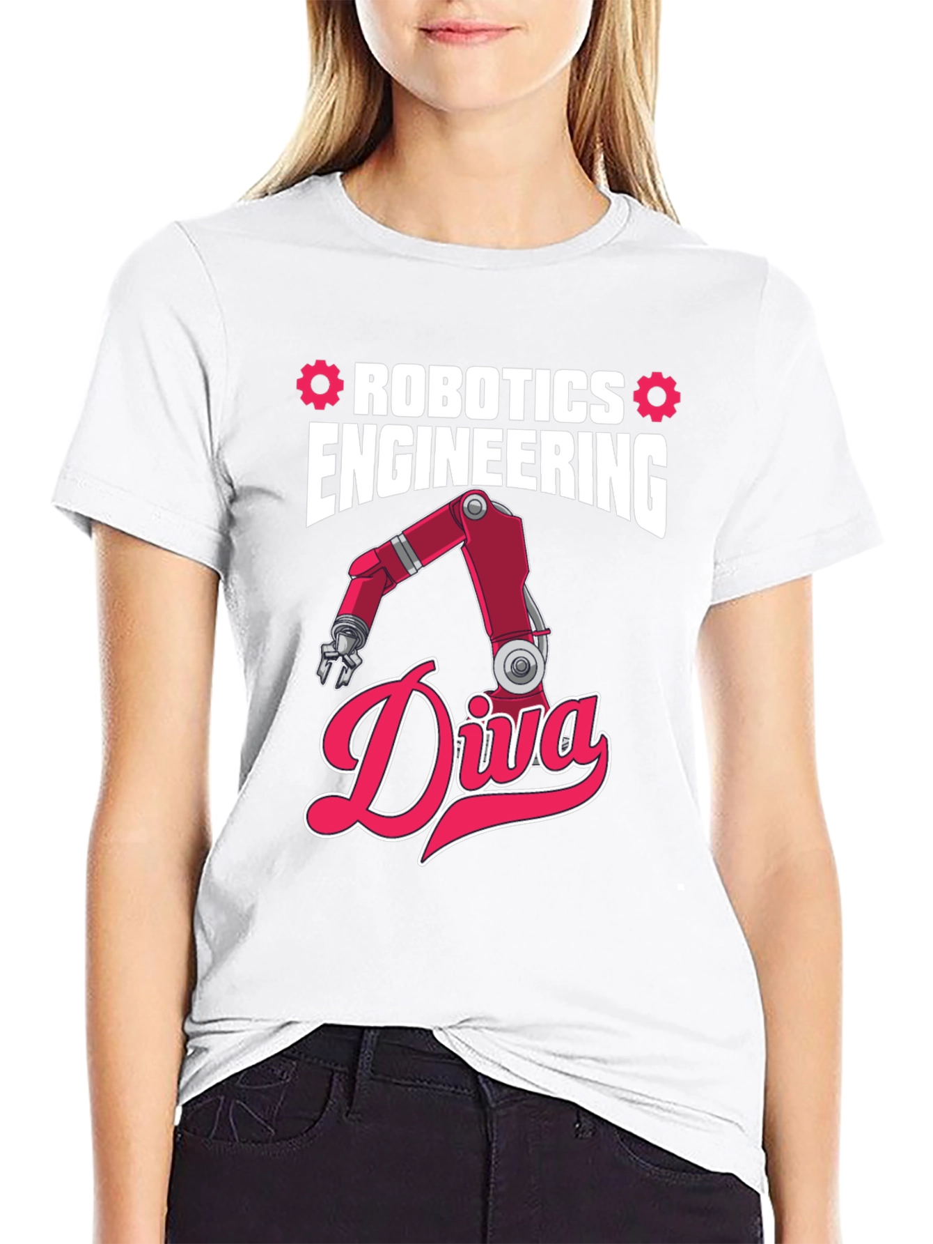 Robotics Engineering Diva T-Shirt - Red