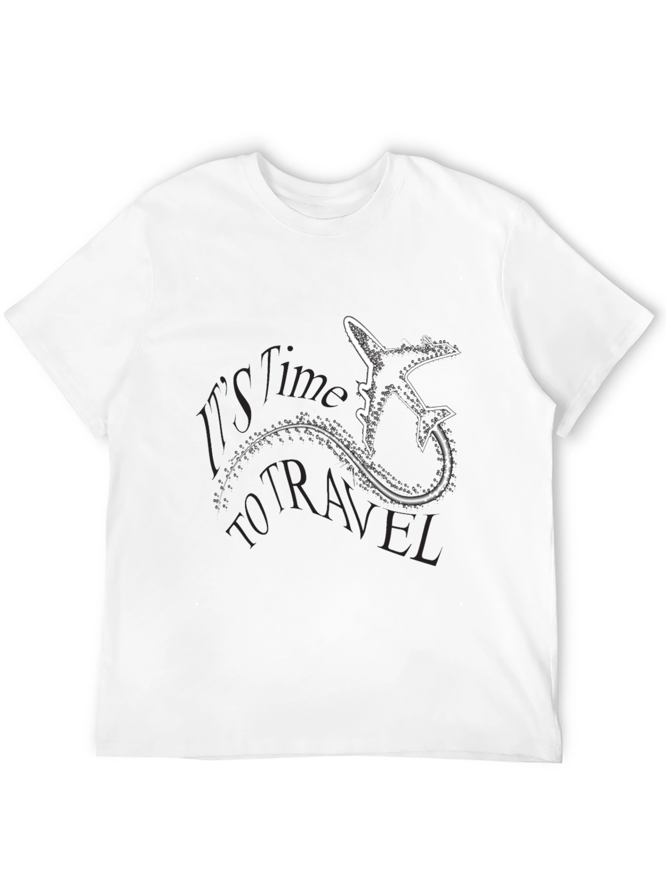 Time to Travel Graphic T-Shirt - Airplane Design