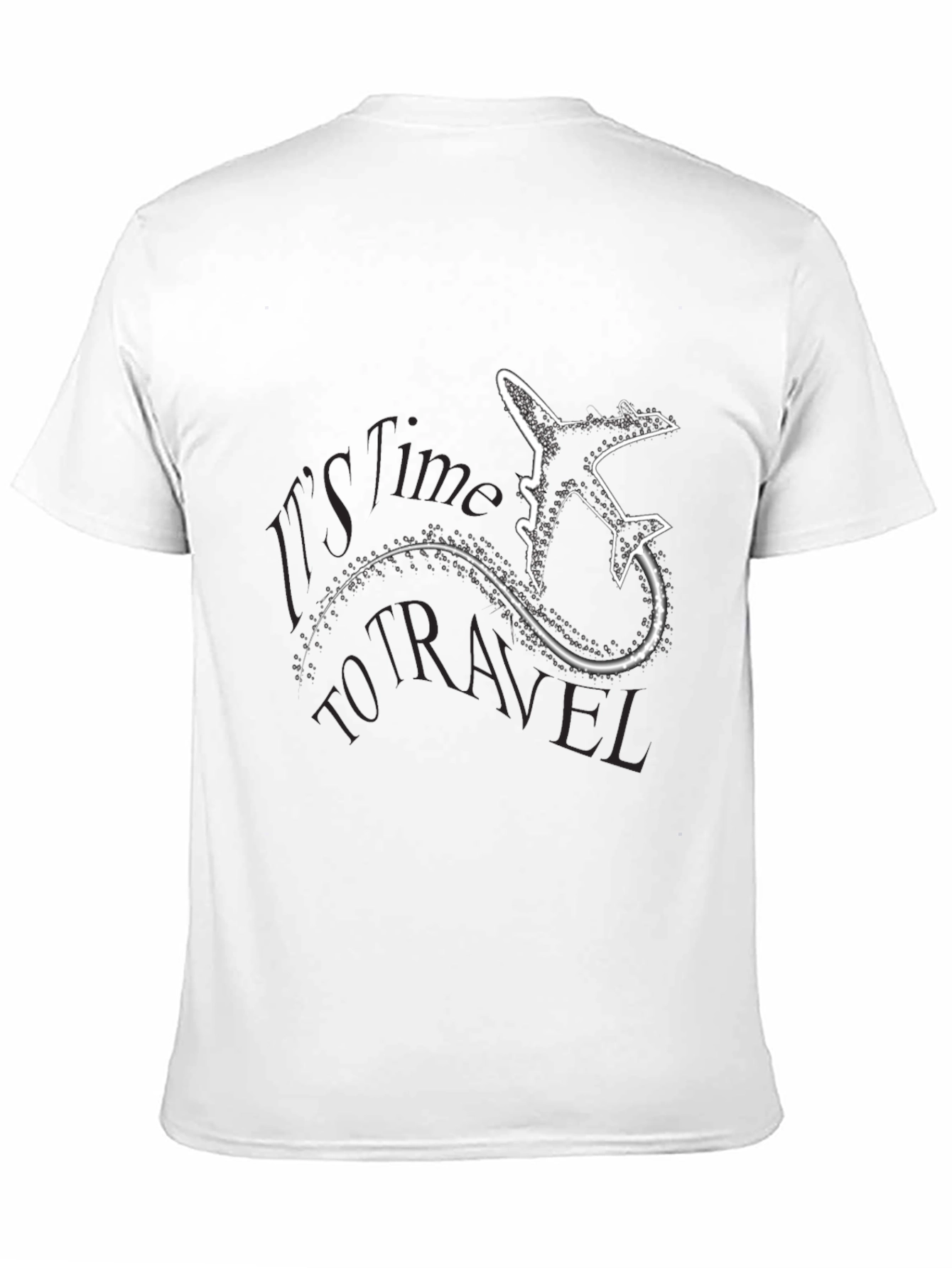 Time to Travel Graphic T-Shirt - Airplane Design