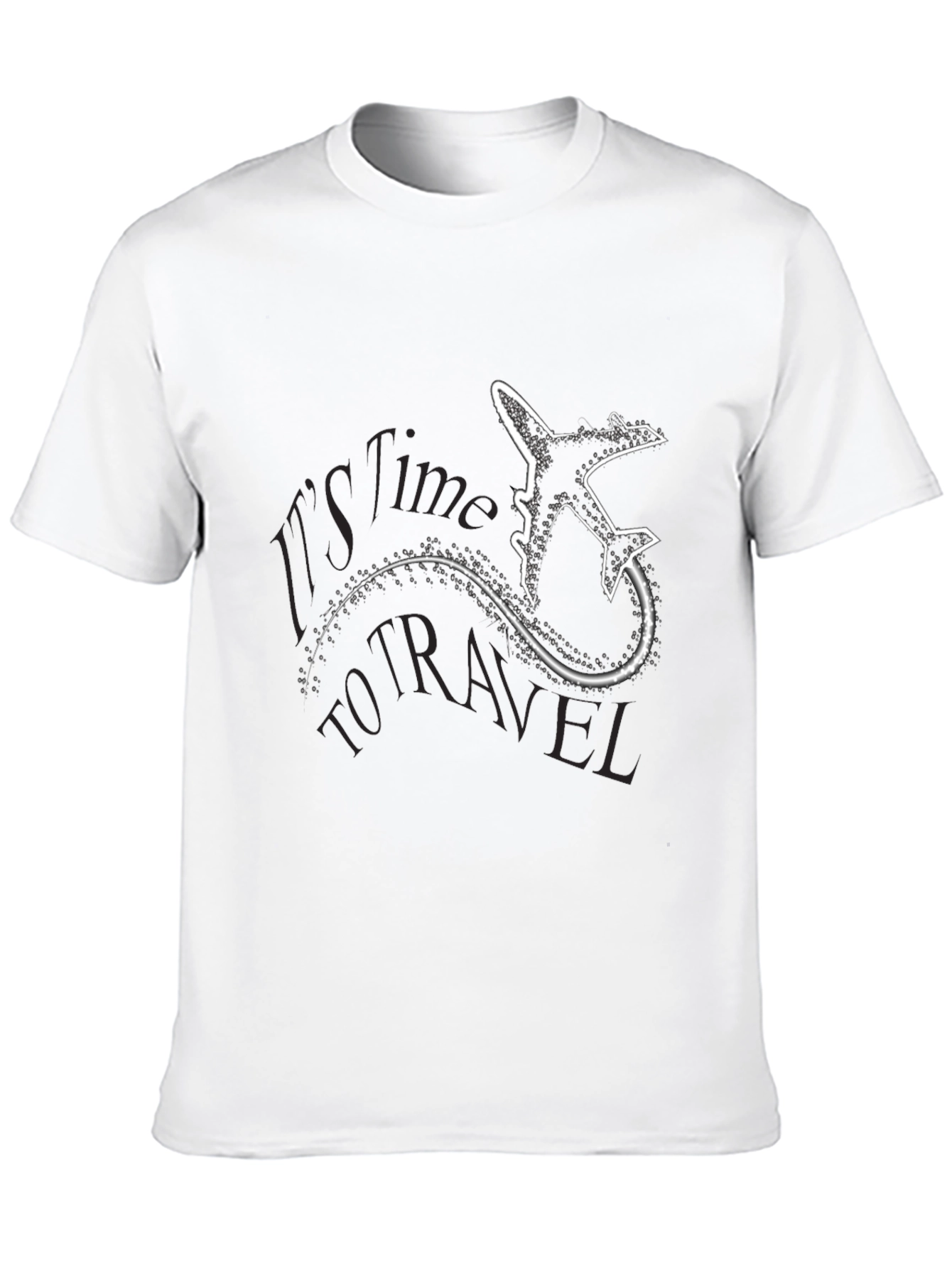 Time to Travel Graphic T-Shirt - Airplane Design