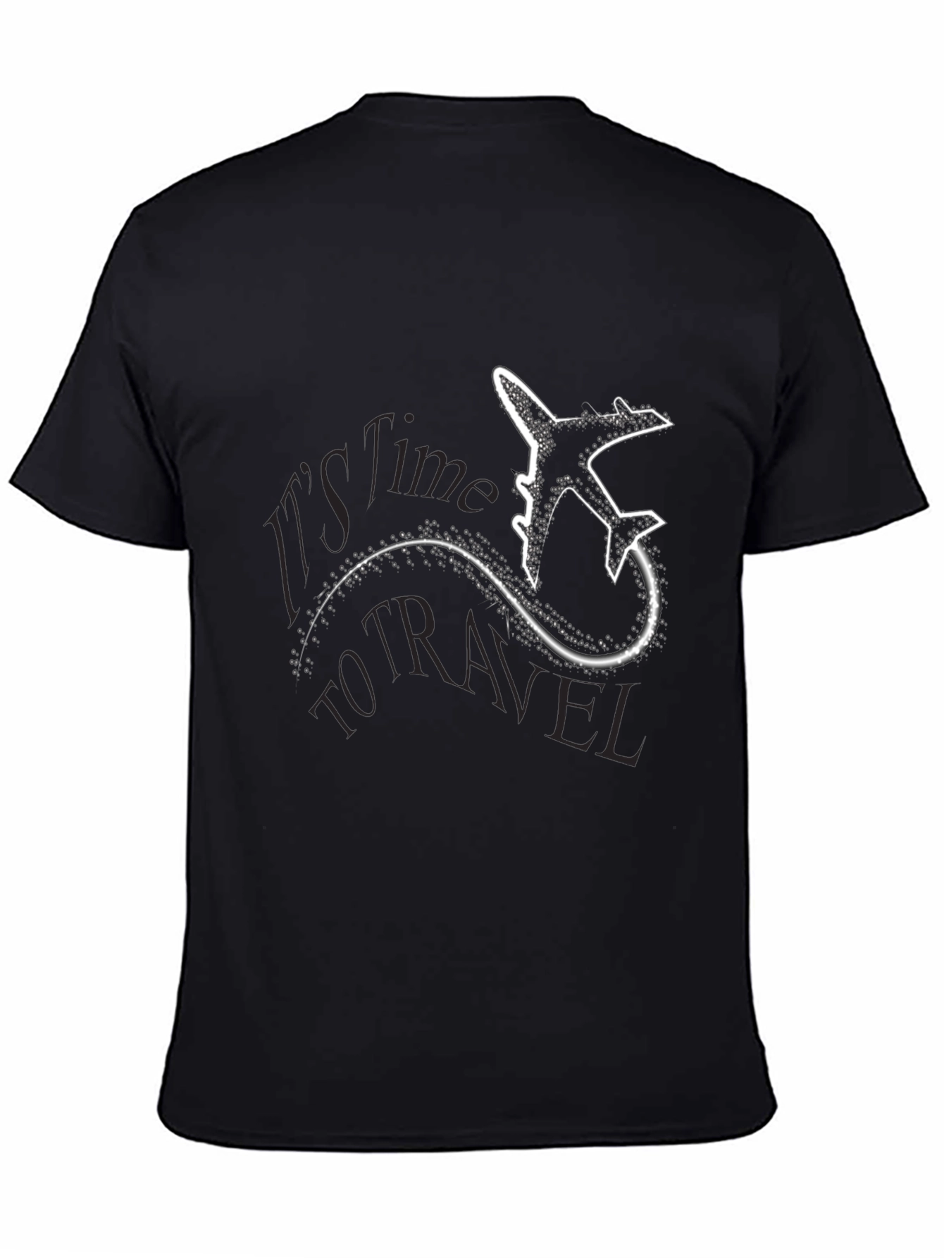 Time to Travel Graphic T-Shirt - Airplane Design