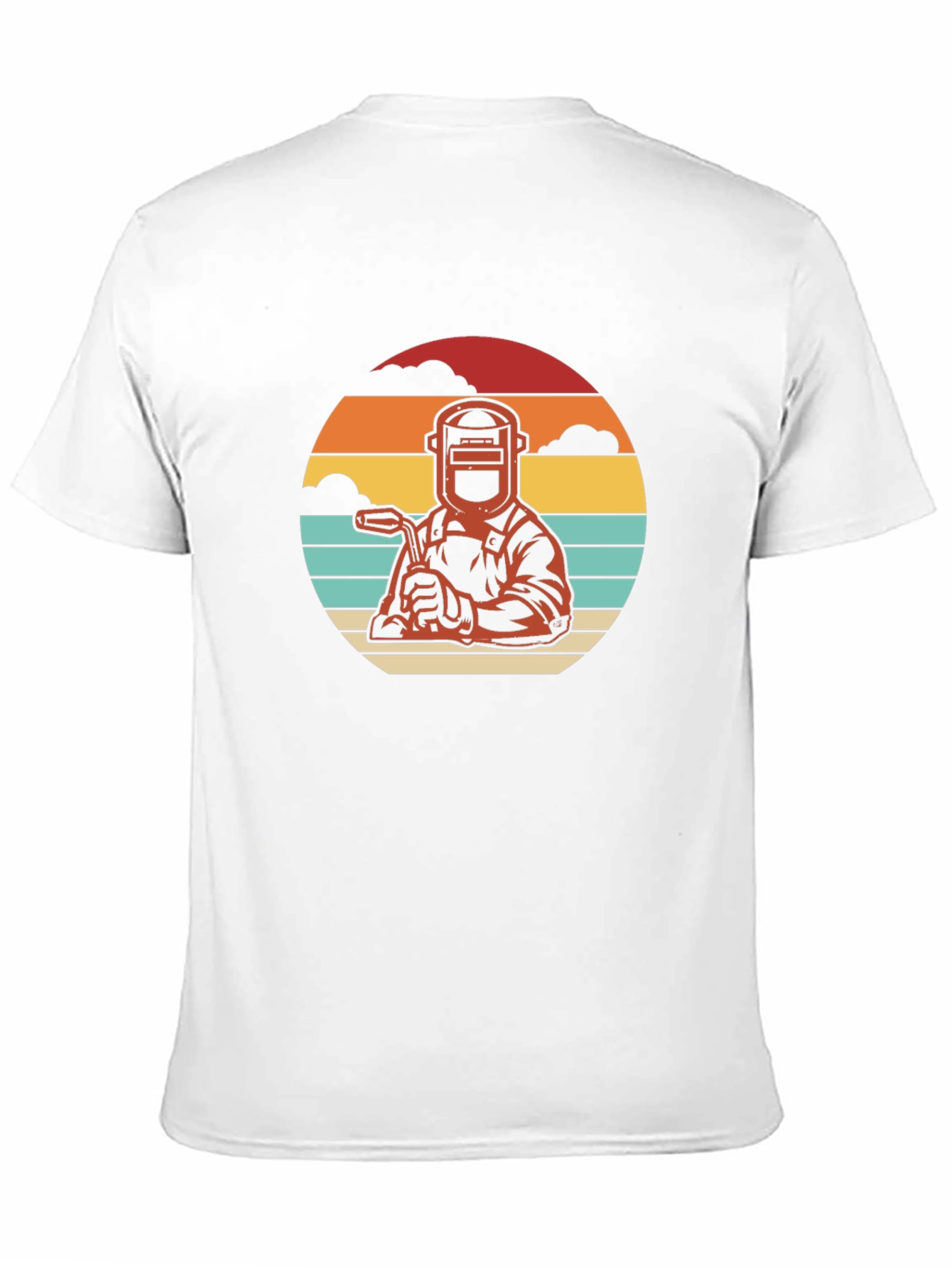 Welder Retro T-Shirt - Black Crew Neck Tee