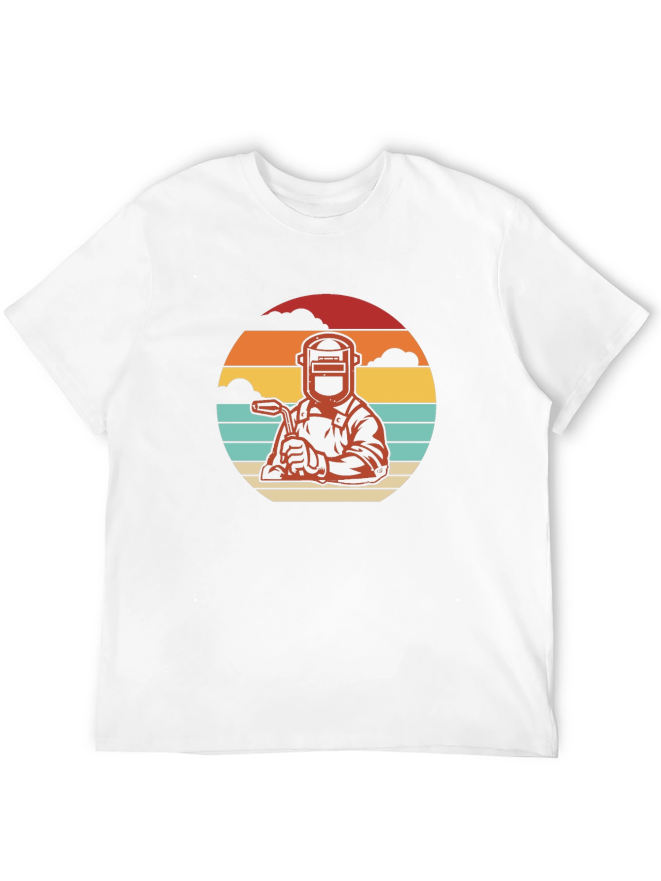 Welder Retro T-Shirt - Black Crew Neck Tee