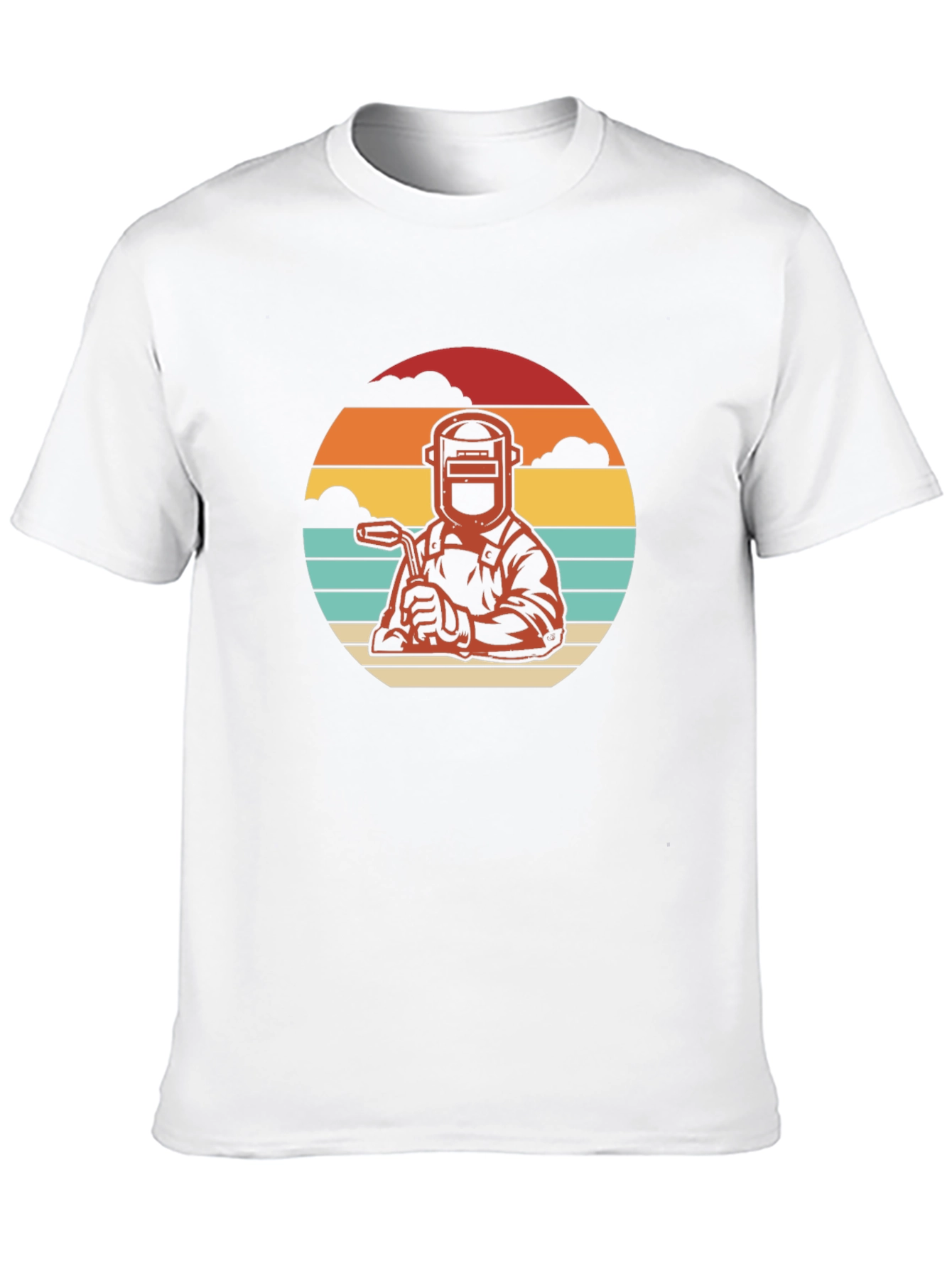 Welder Retro T-Shirt - Black Crew Neck Tee