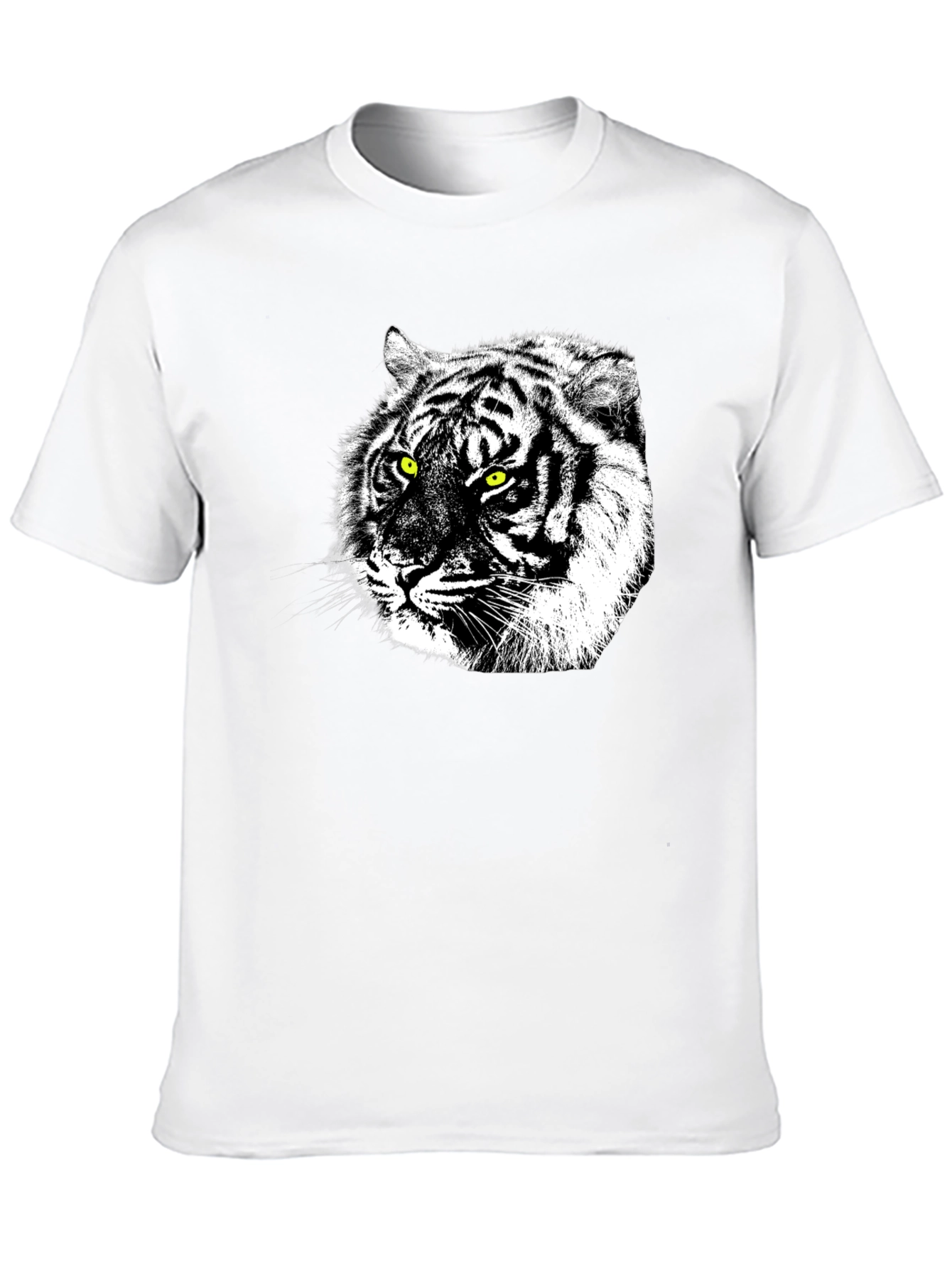 Tiger Graphic Black T-Shirt - Bold Animal Print