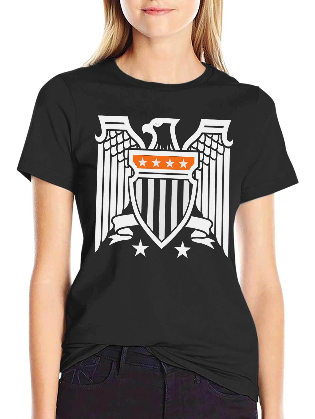 Eagle Shield Graphic Tee - Classic Black T-Shirt