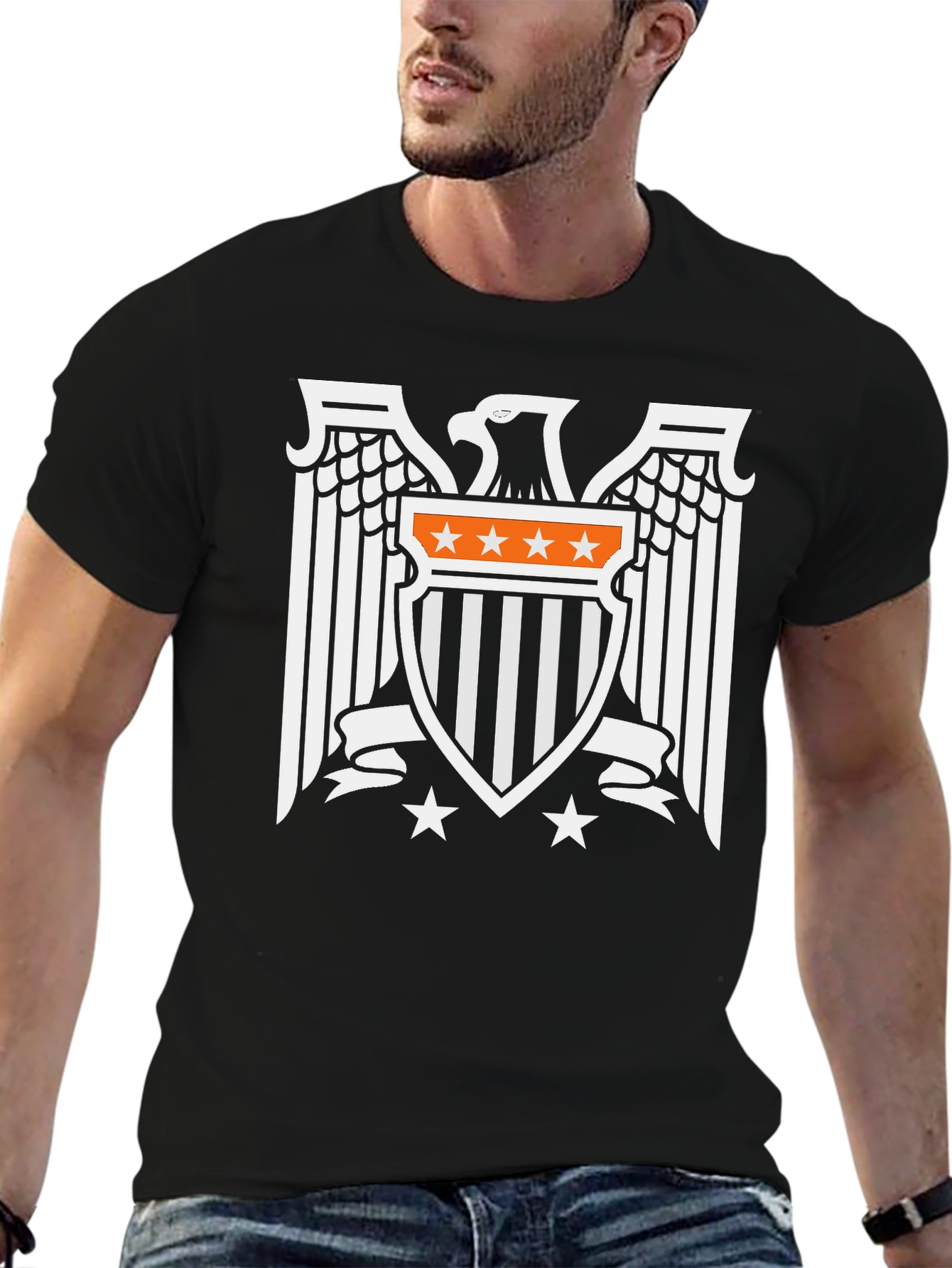 Eagle Shield Graphic Tee - Classic Black T-Shirt