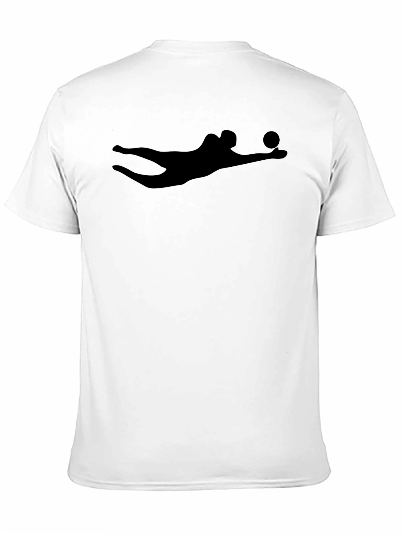 Volleyball Dive Black Graphic Tee