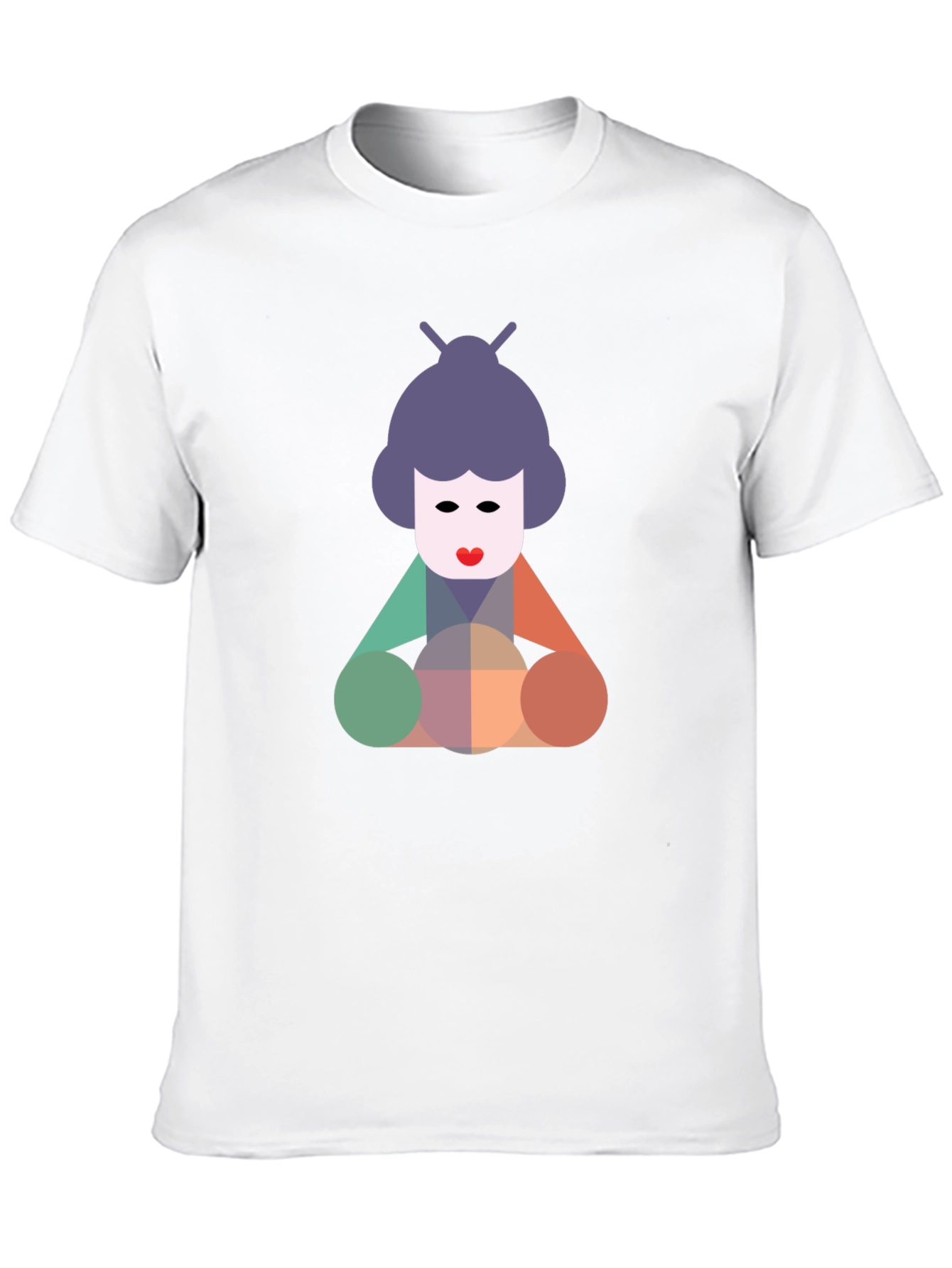 Geometric Geisha Graphic Tee