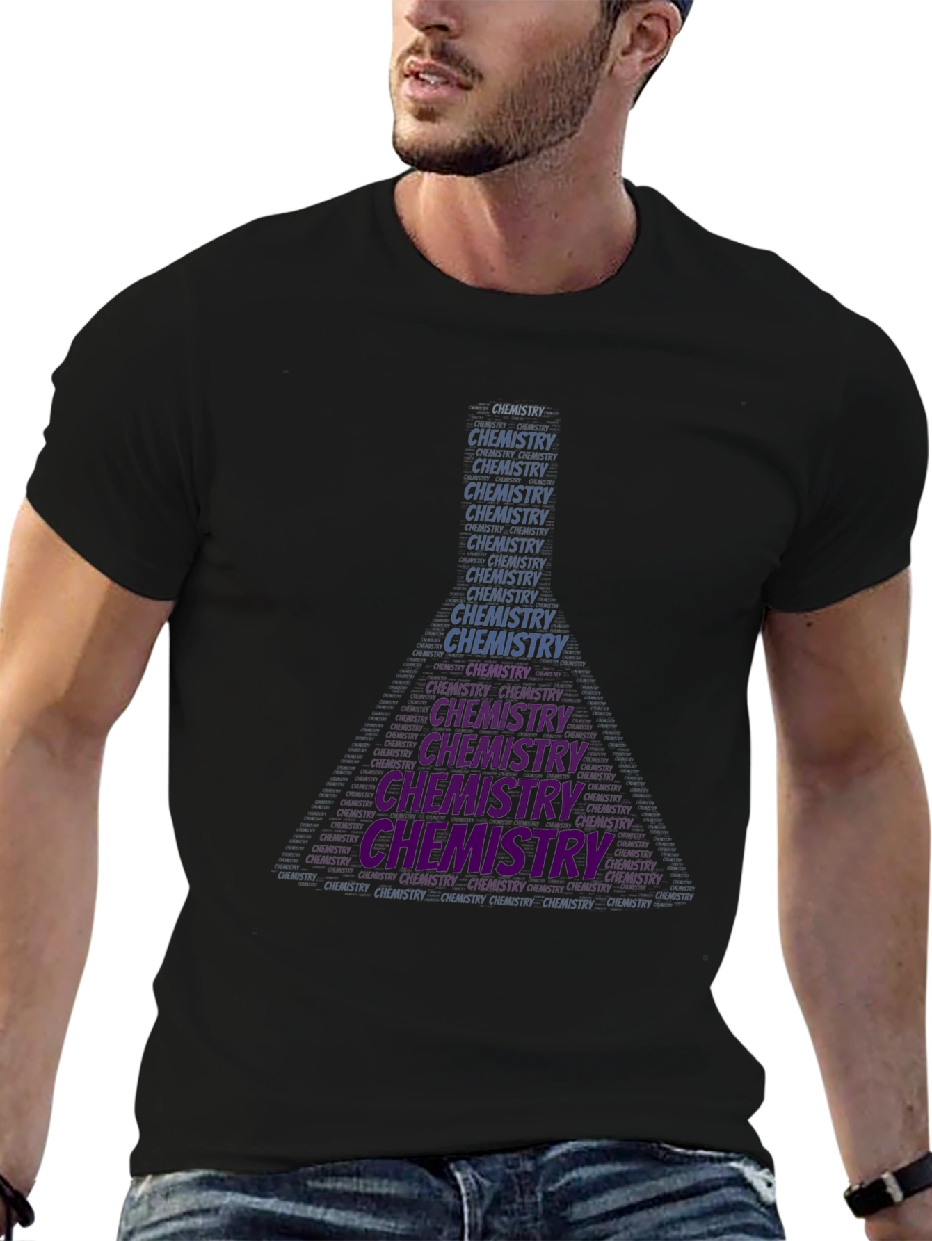 Chemistry Word Art Graphic T-Shirt