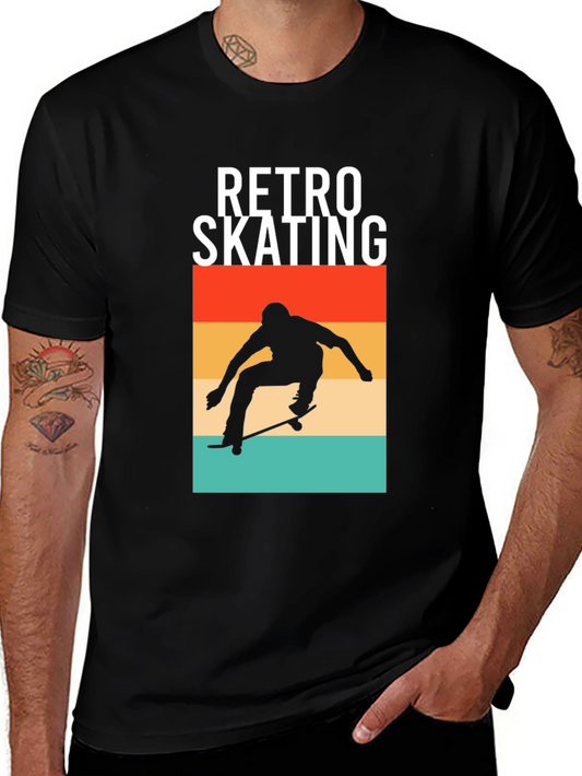 Retro Skating T-Shirt - Classic Skateboard Design