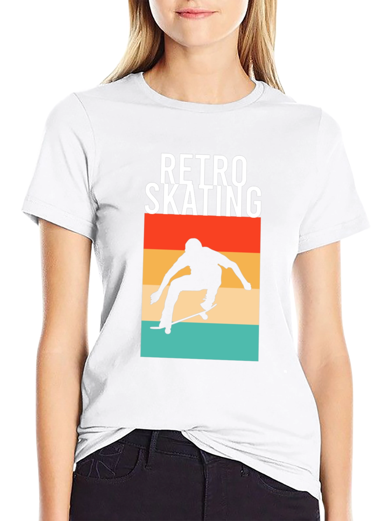Retro Skating T-Shirt - Classic Skateboard Design
