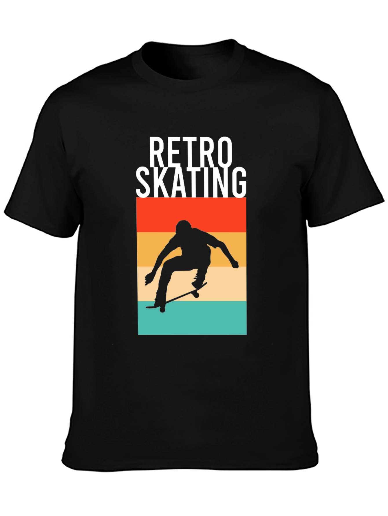Retro Skating T-Shirt - Classic Skateboard Design