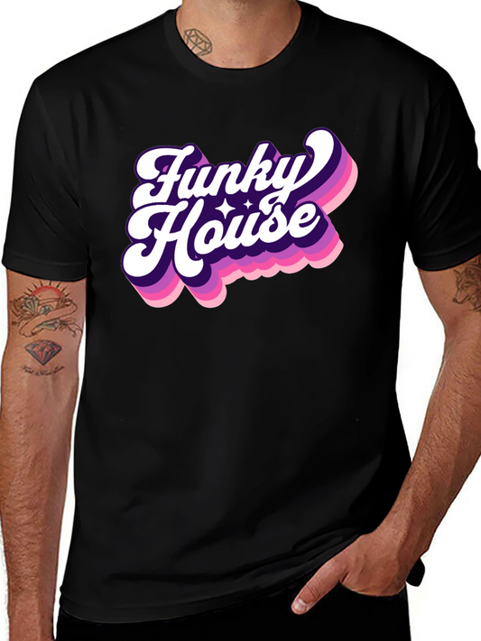 Funky House Black Graphic Tee