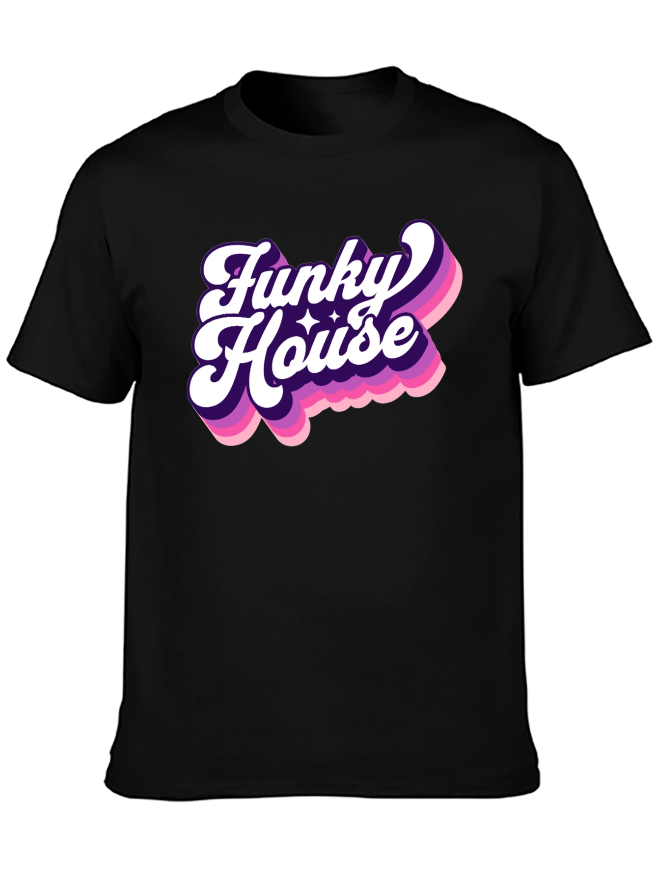 Funky House Black Graphic Tee