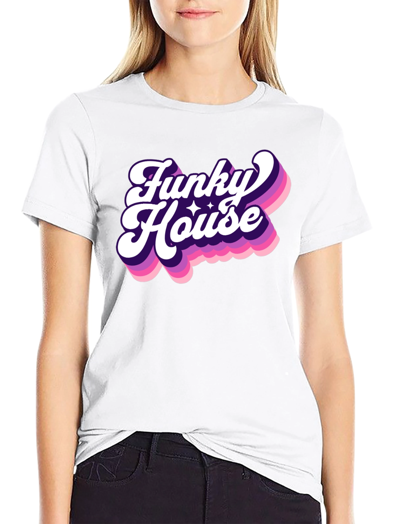 Funky House Black Graphic Tee