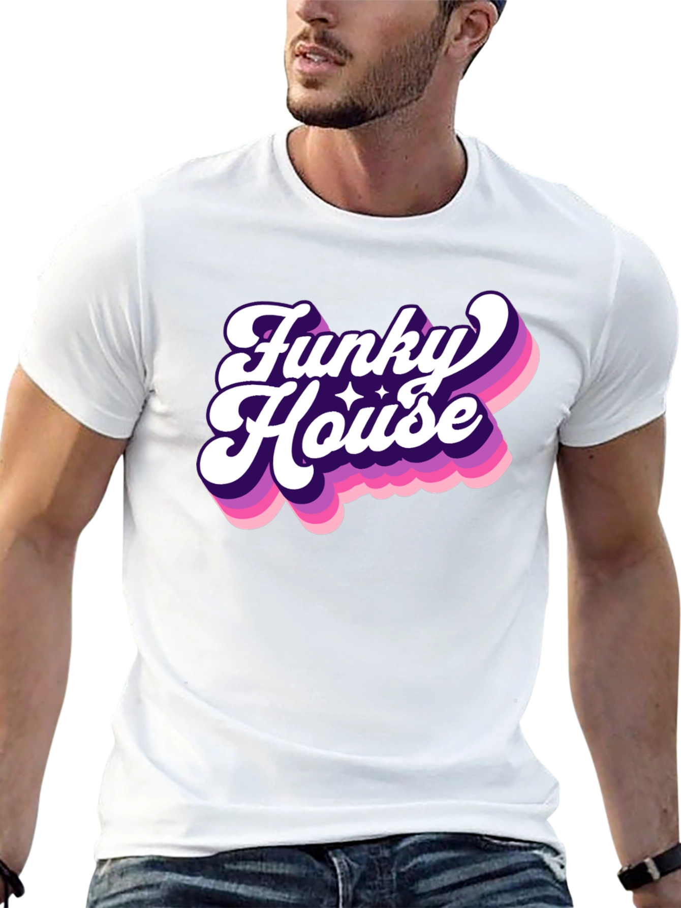 Funky House Black Graphic Tee