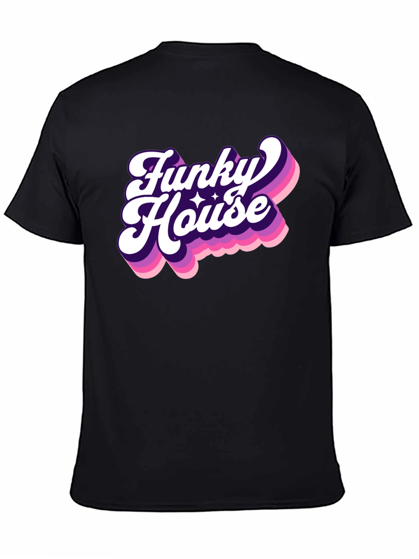 Funky House Black Graphic Tee