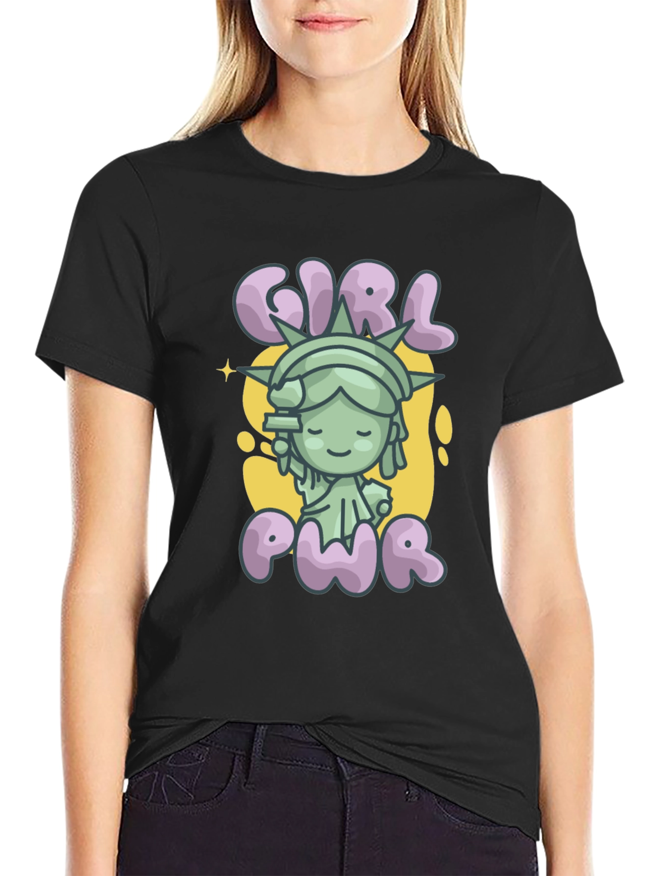 Girl Pwr Graphic Tee - Empowering Womens T-Shirt