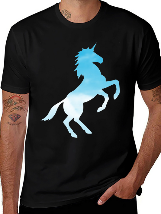 Unicorn Silhouette Black T-Shirt